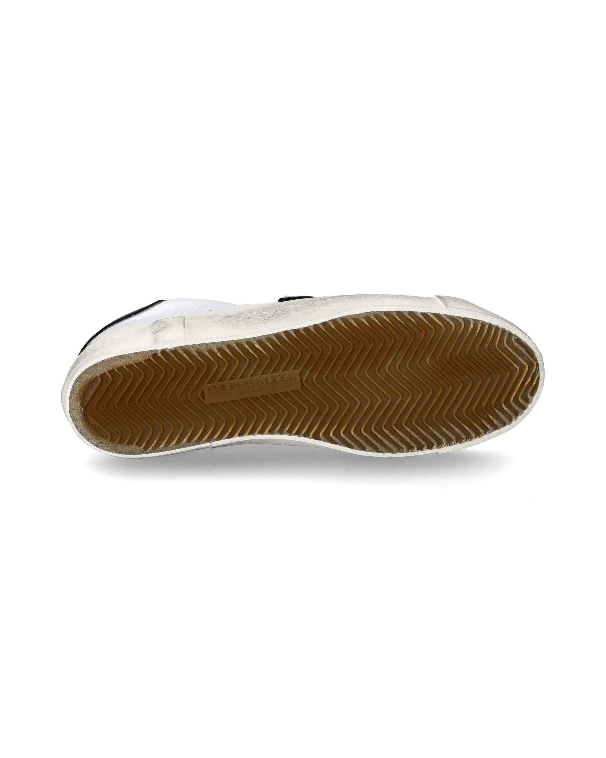 Men's Prsx Low-Top Sneakers in Leather, White Black - Image 5