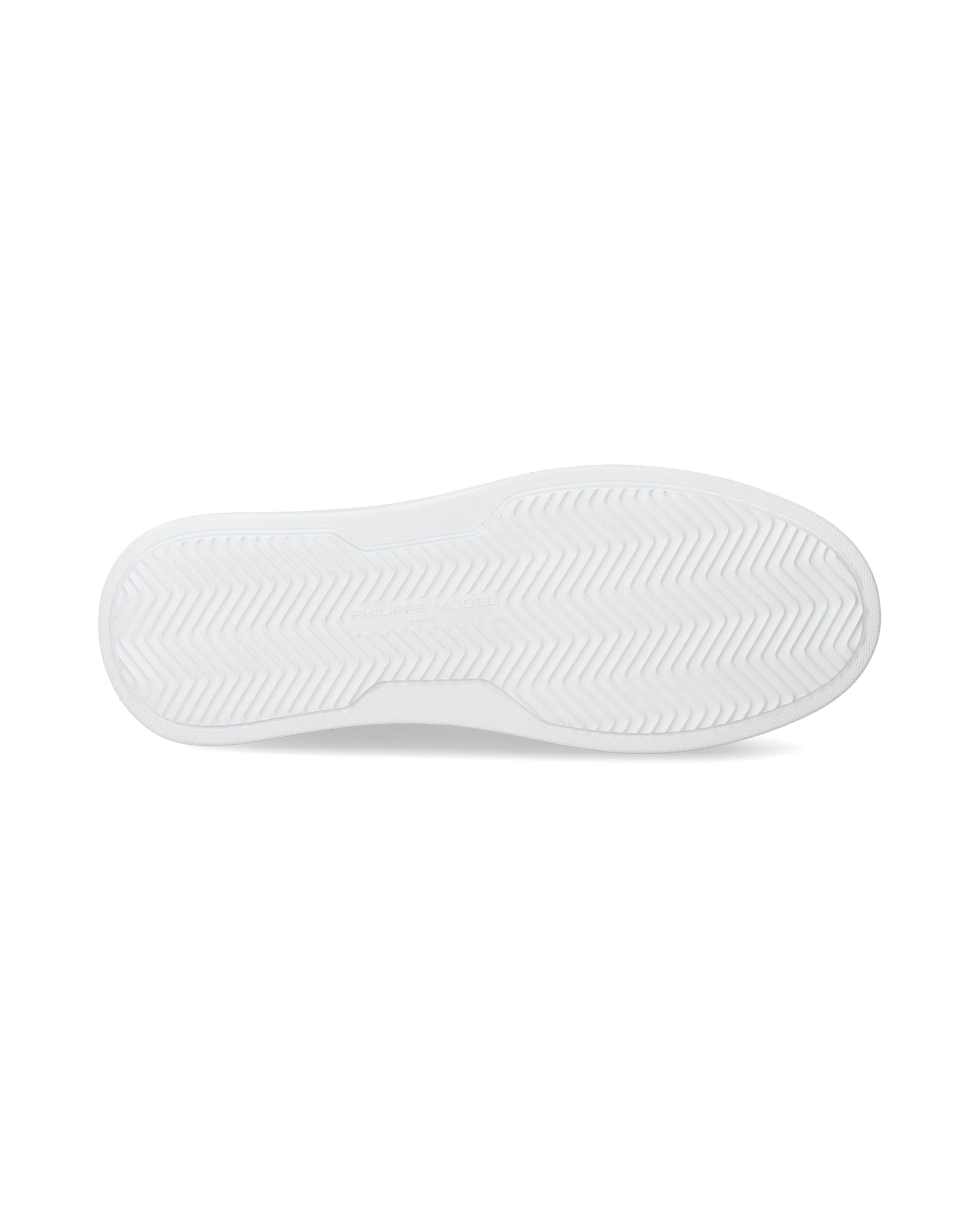 Men's Temple Low-Top Sneakers in Leather, White Black - Image 5