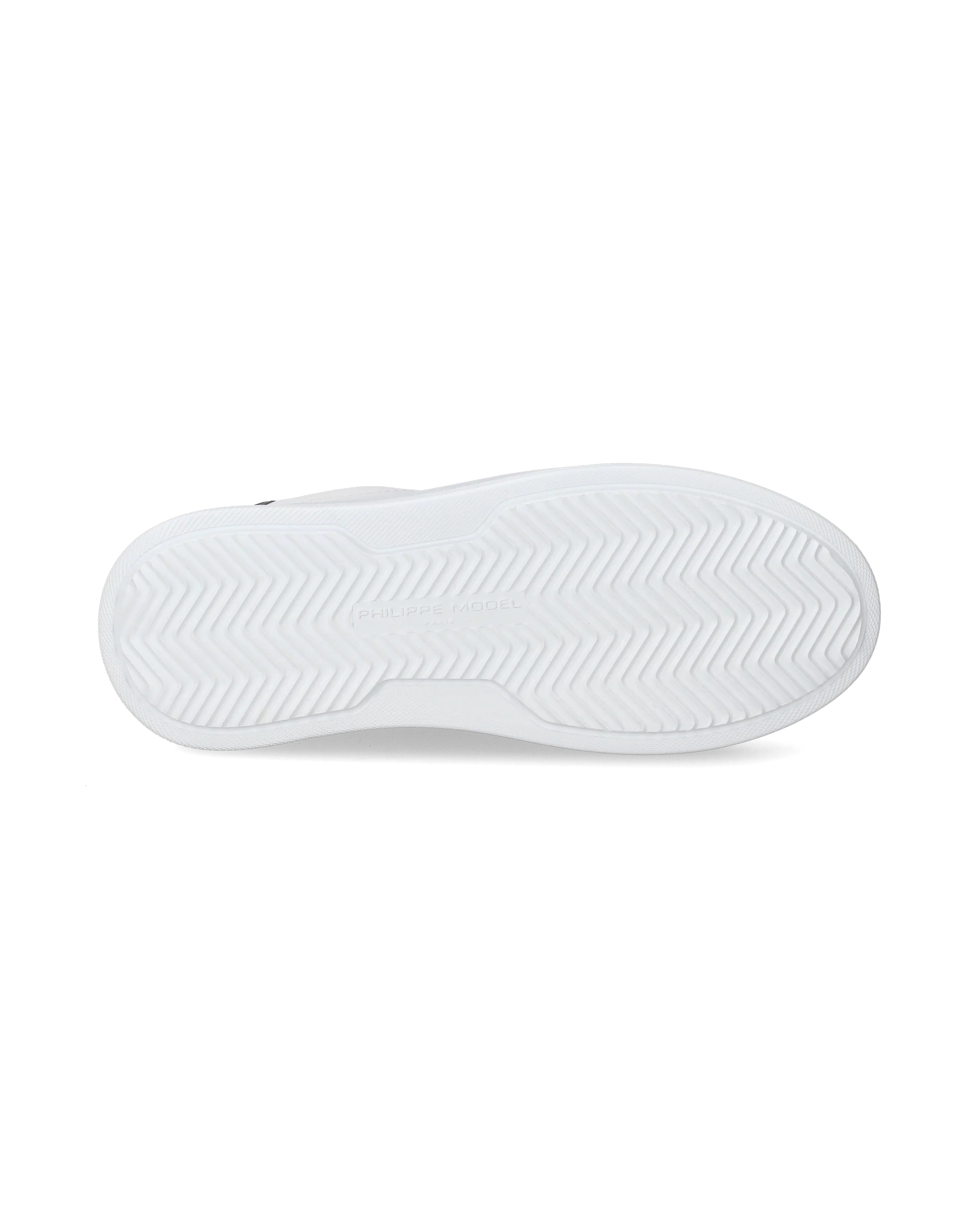Women's Temple Low-Top Sneakers in Leather, White Black - Image 5
