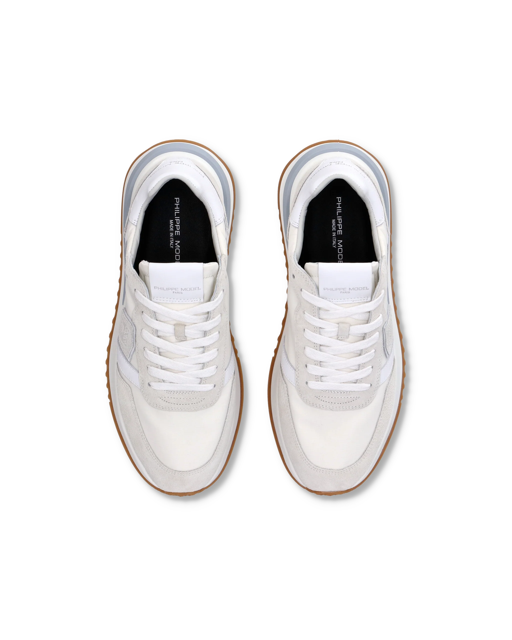 Men's Tropez 2.1 Low-Top Sneakers in Nylon And Leather, White - Image 4