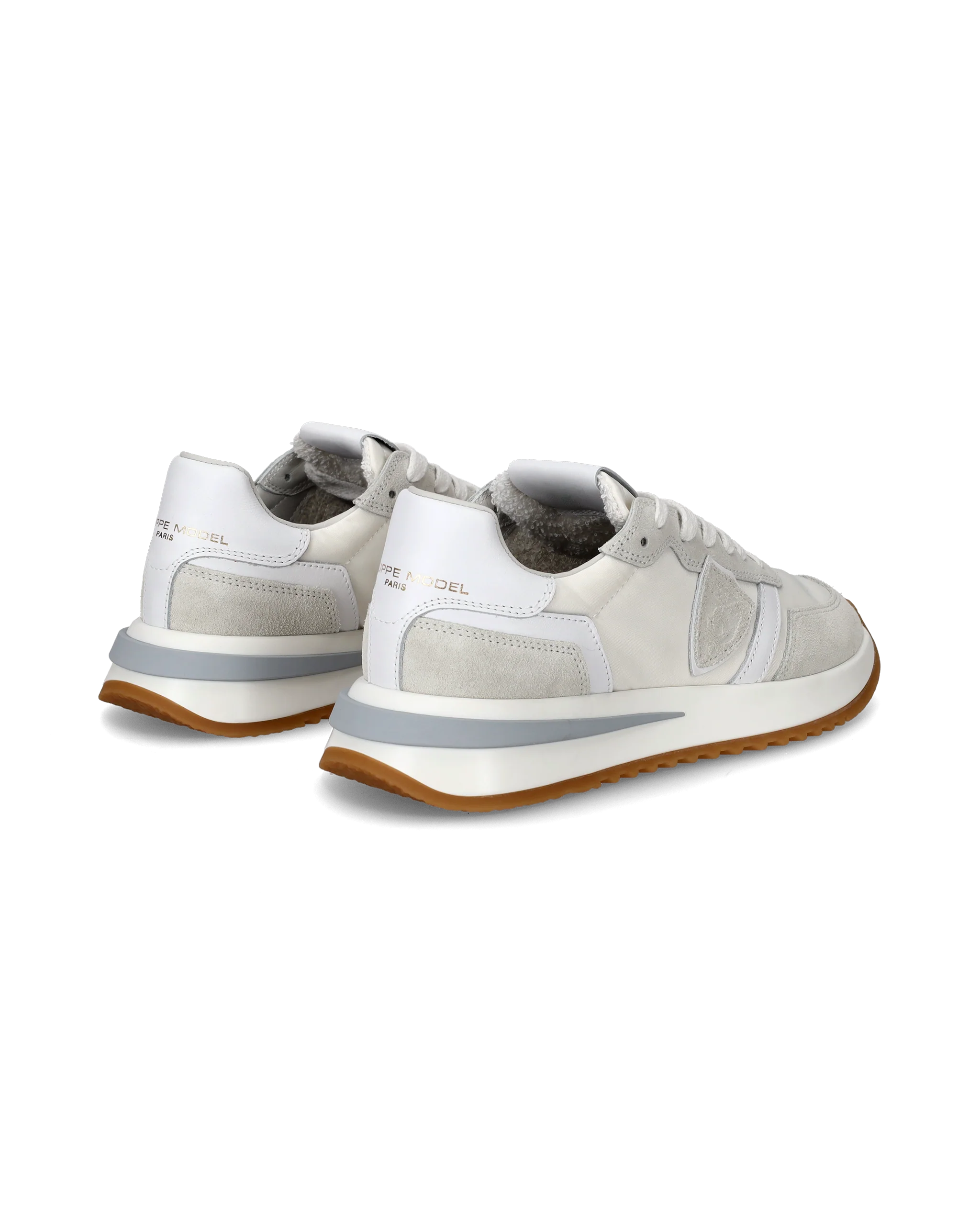 Women's Tropez 2.1 Low-Top Sneakers in Nylon And Leather, White - Image 3