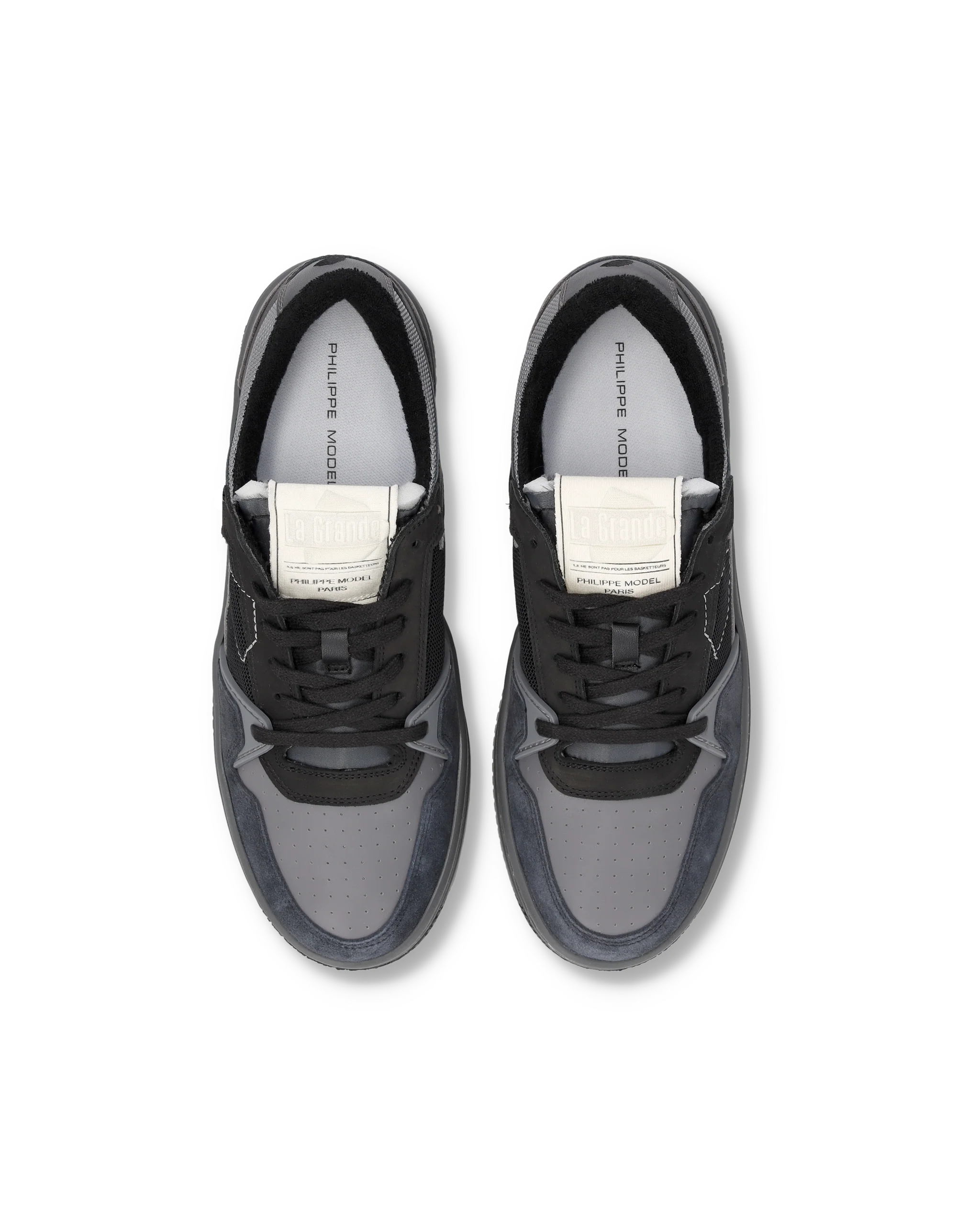 Sneakers La Grande Tennis Men, Black Grey - Image 4