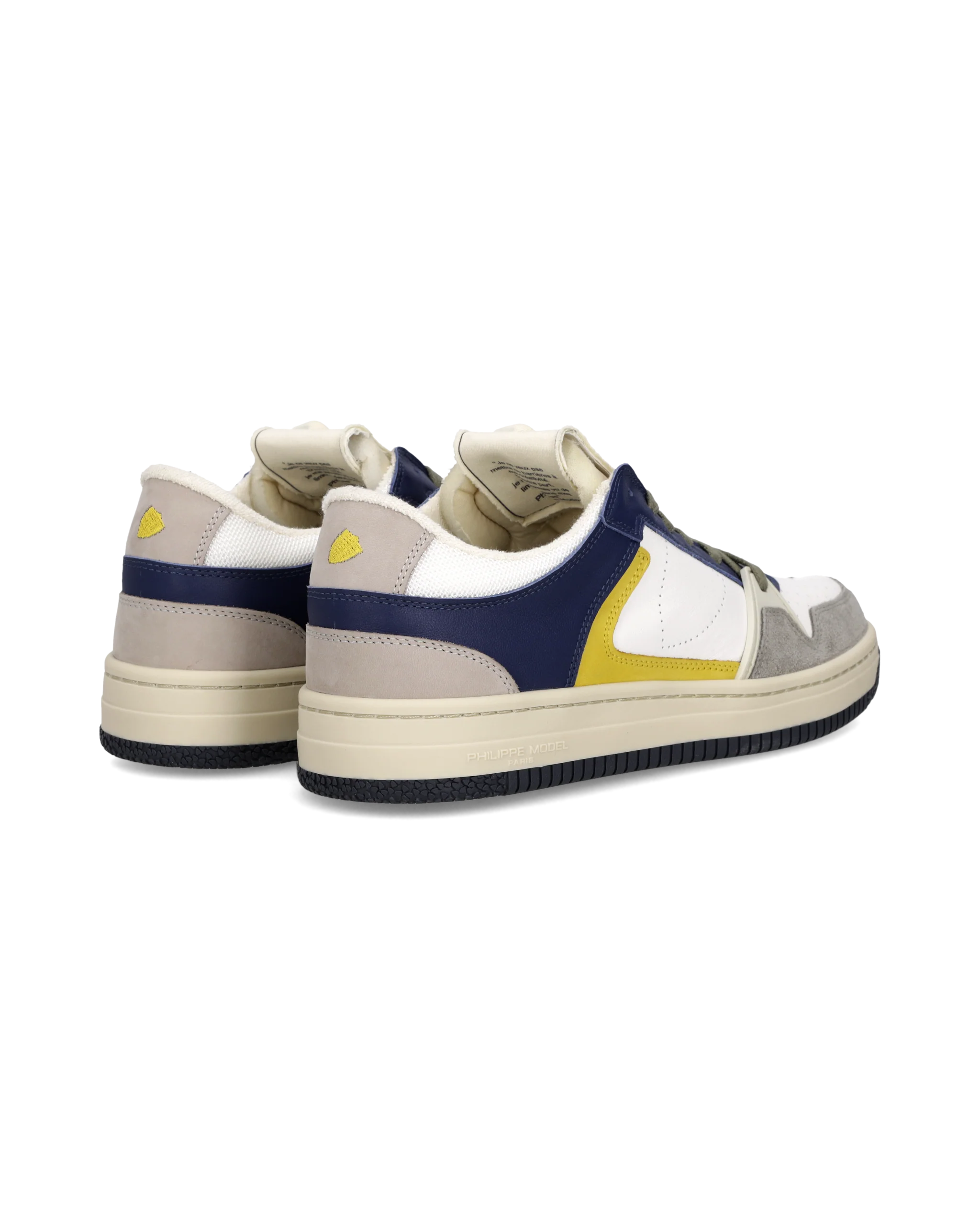 Sneakers La Grande Tennis Men, White Blue Yellow - Image 3