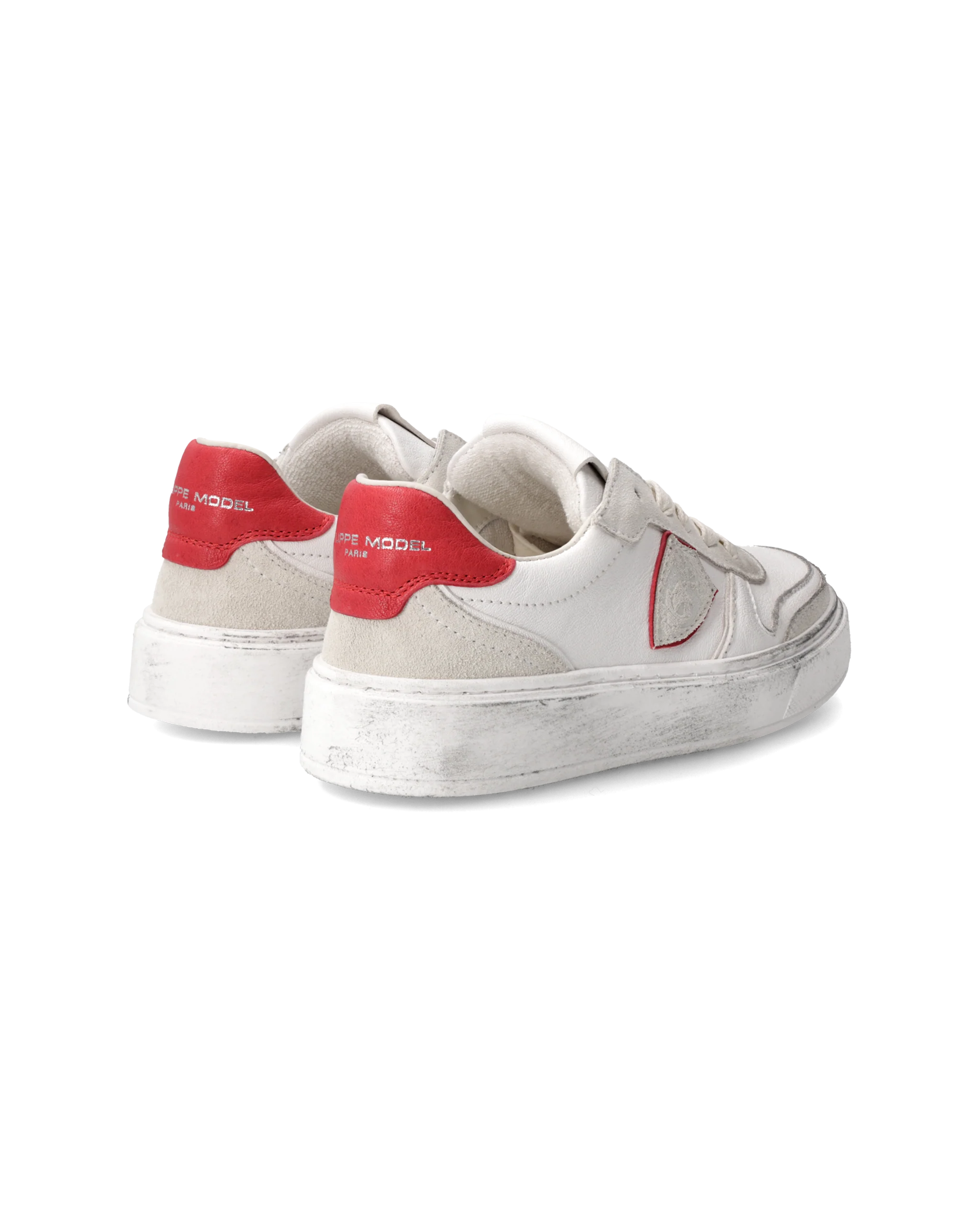 Sneakers Nice Tennis Kids, White Red - Image 3