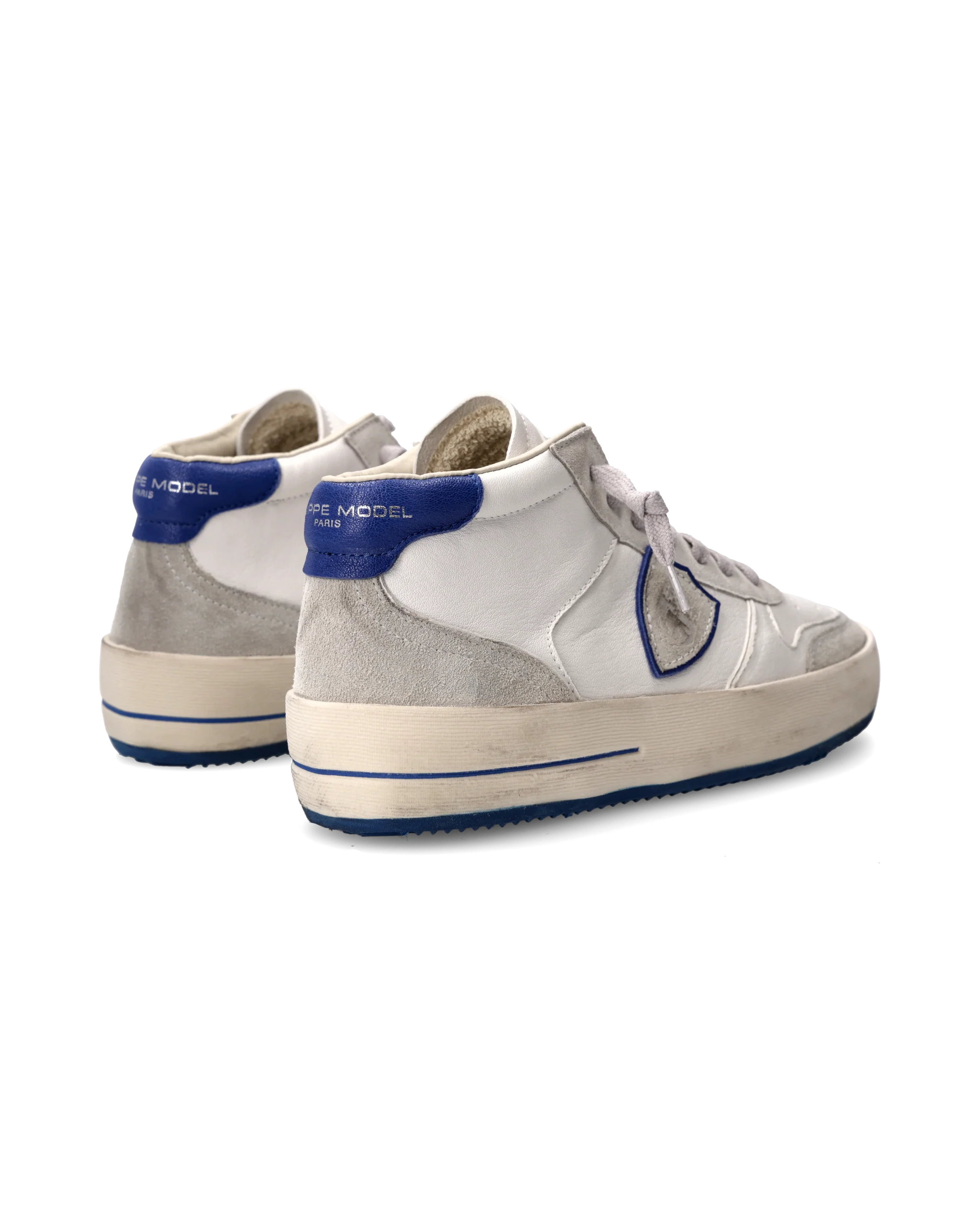 Sneakers Nice Tennis Men, White Blue - Image 3
