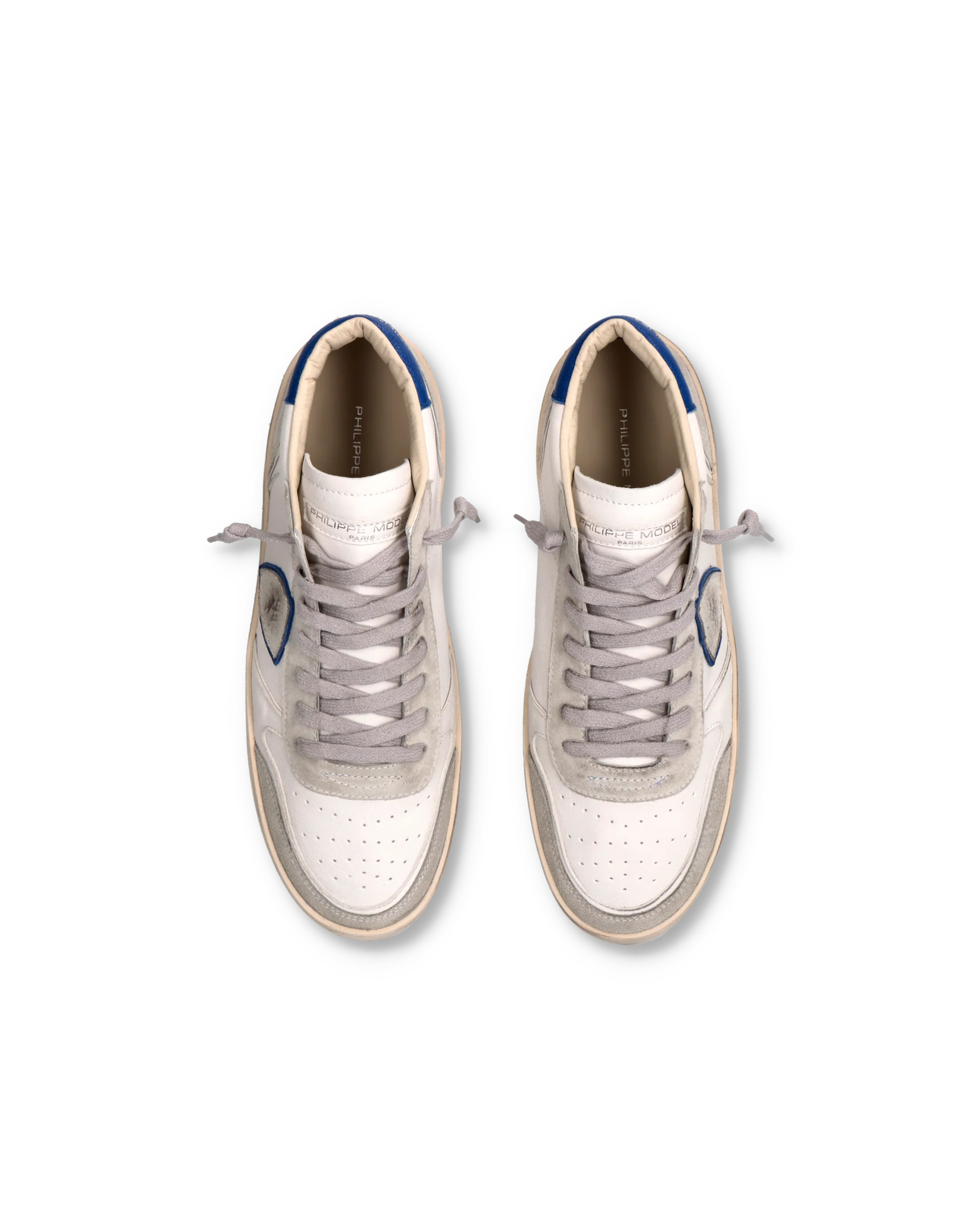 Sneakers Nice Tennis Men, White Blue - Image 4