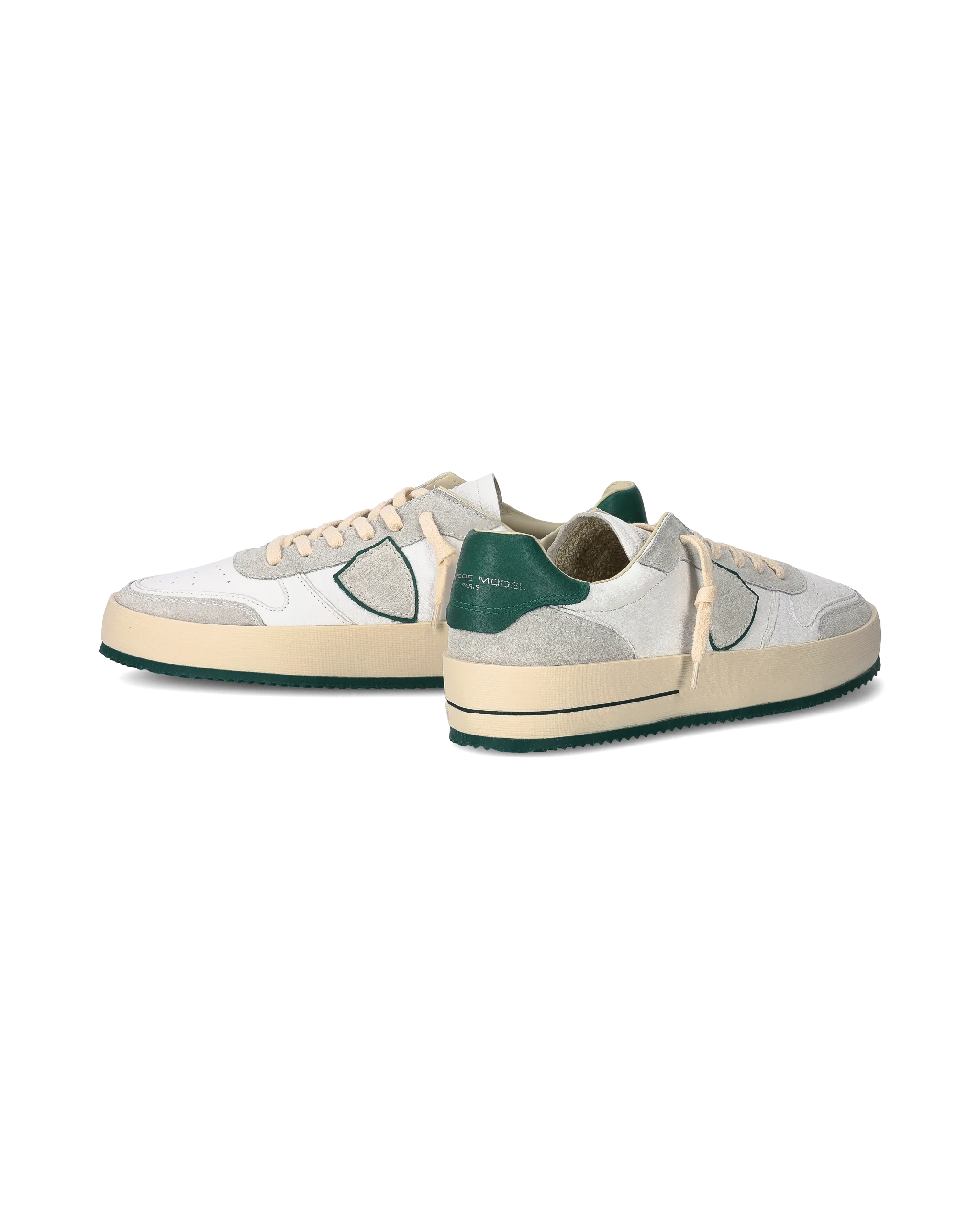 Sneakers Nice Tennis Men, White Green - Image 6