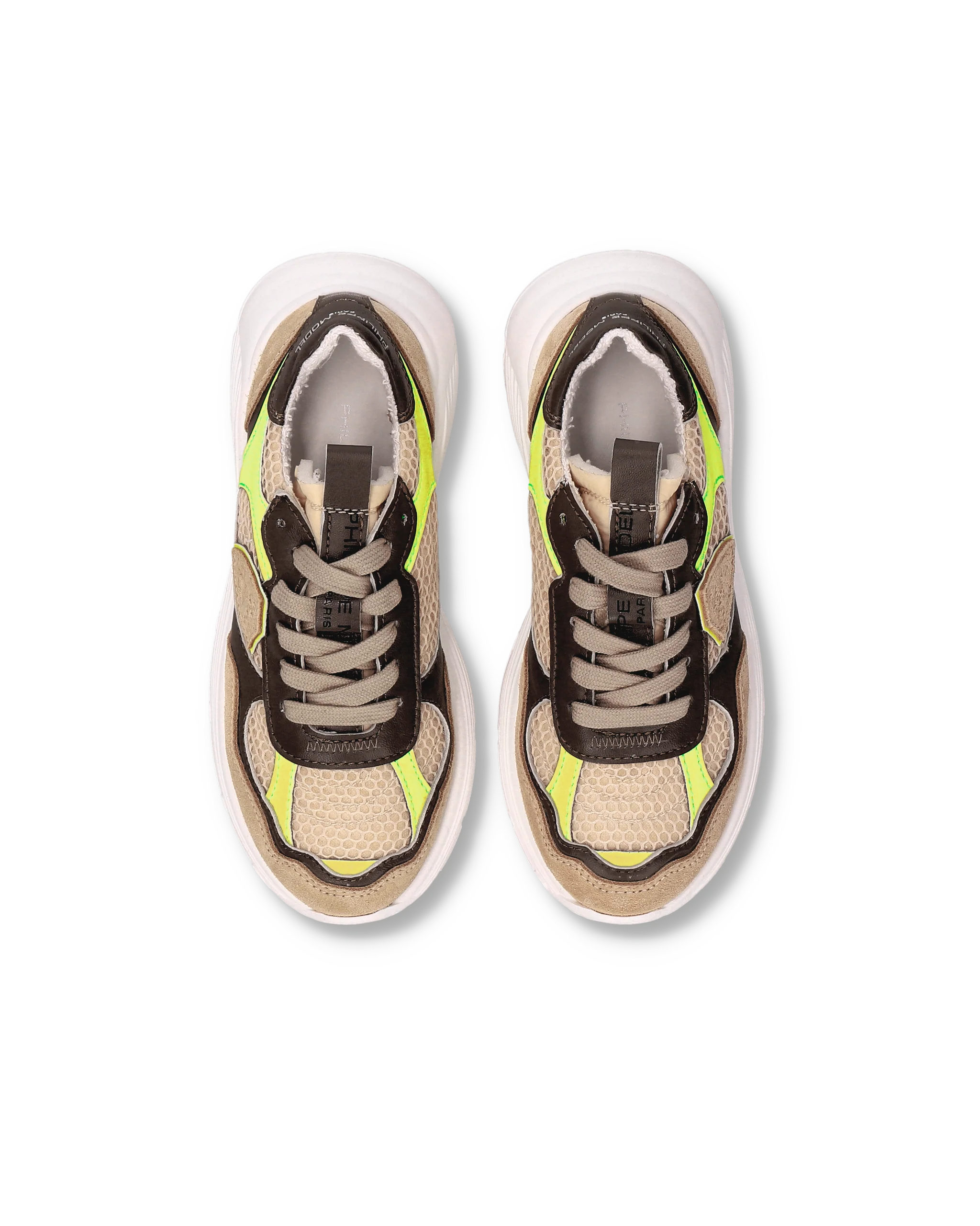 Sneakers Olympique Kids, Beige Yellow - Image 4