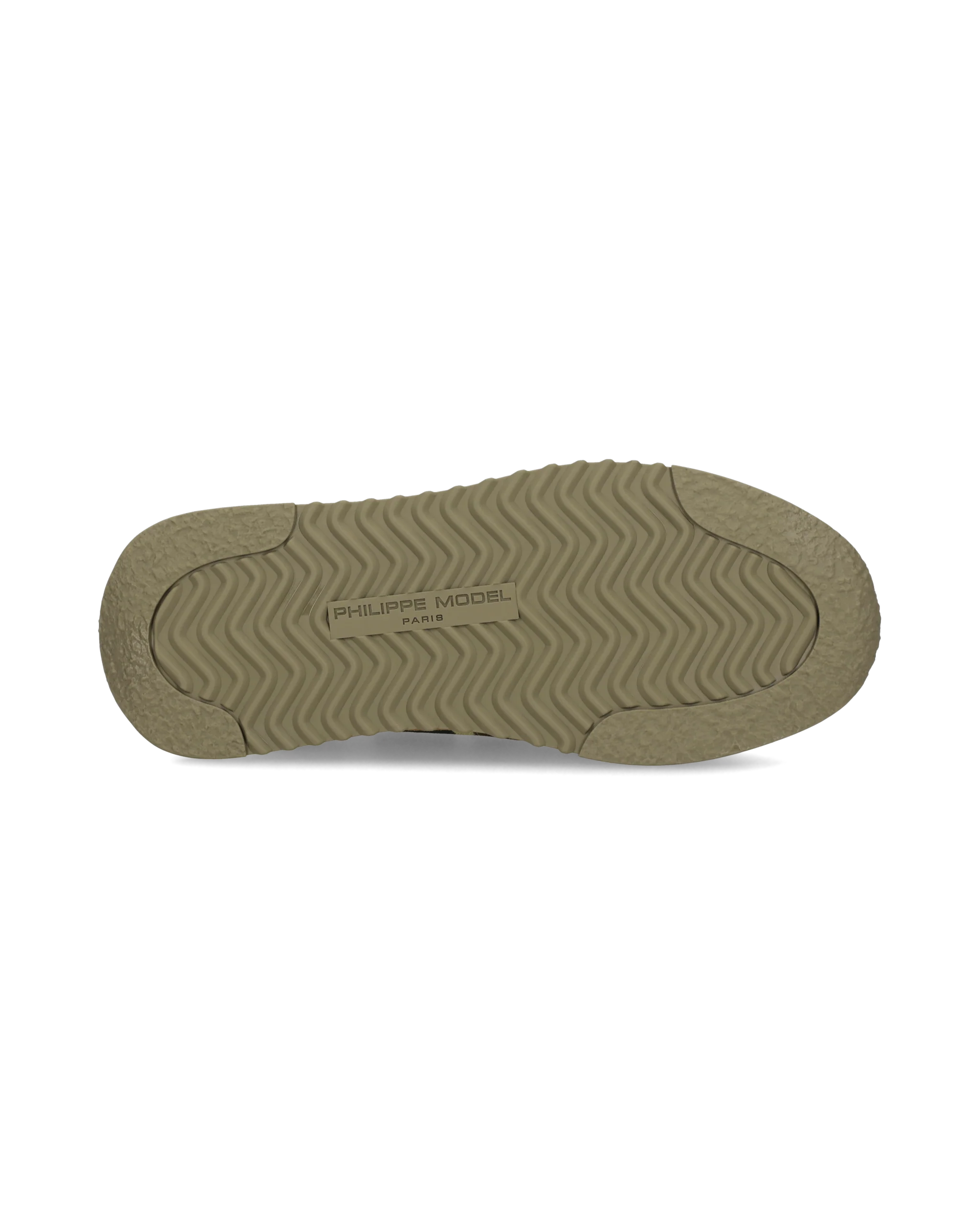 Sneakers Olympique Running Men, Military Green Yellow - Image 5