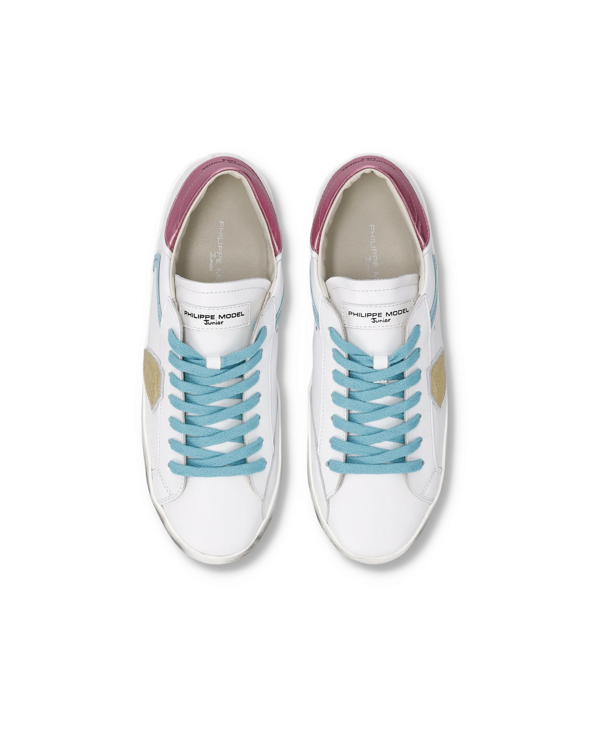 Sneaker Prsx Junior, White Pink Light Blue - Image 4