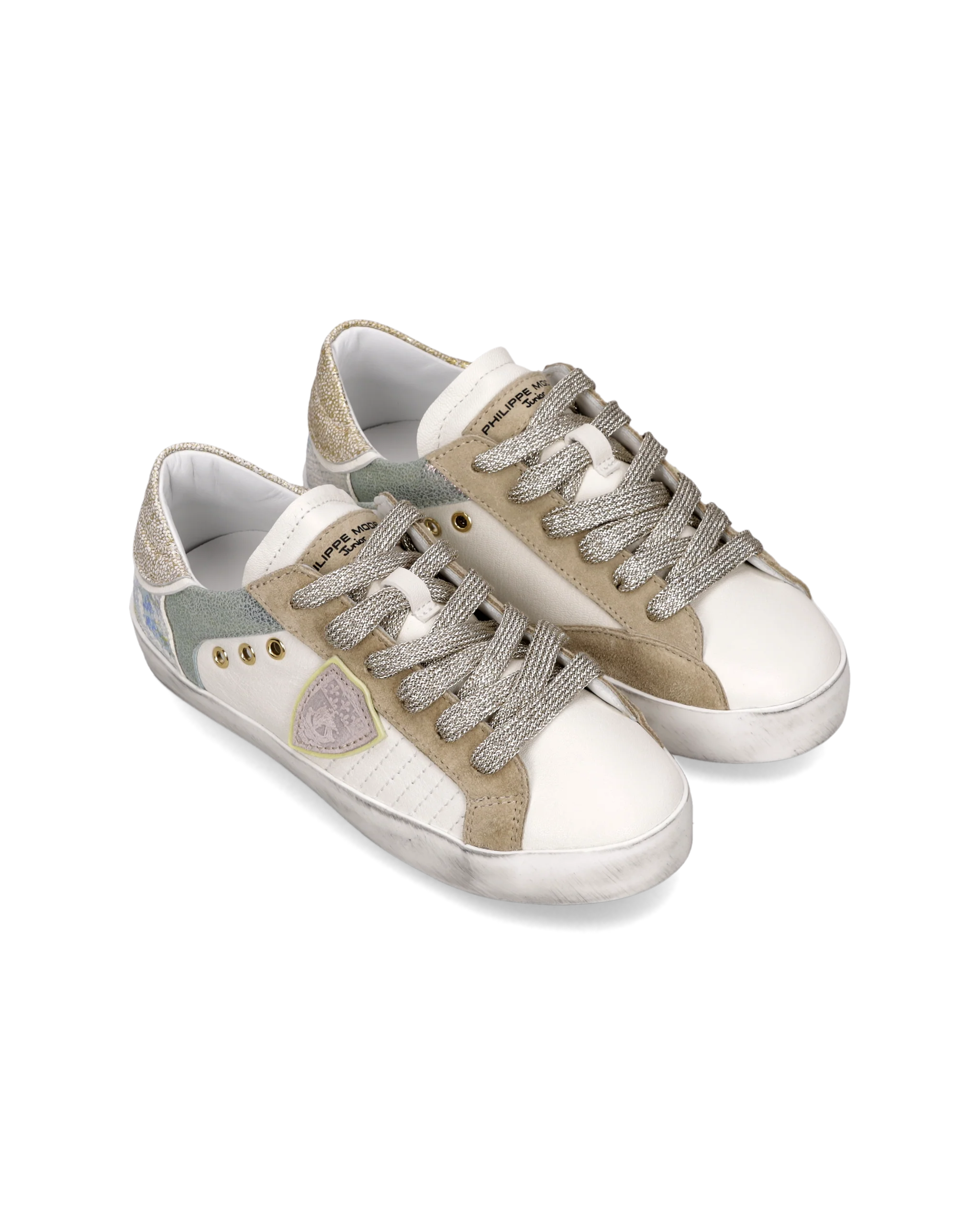 Sneakers Prsx Kids, White Gold - Image 2
