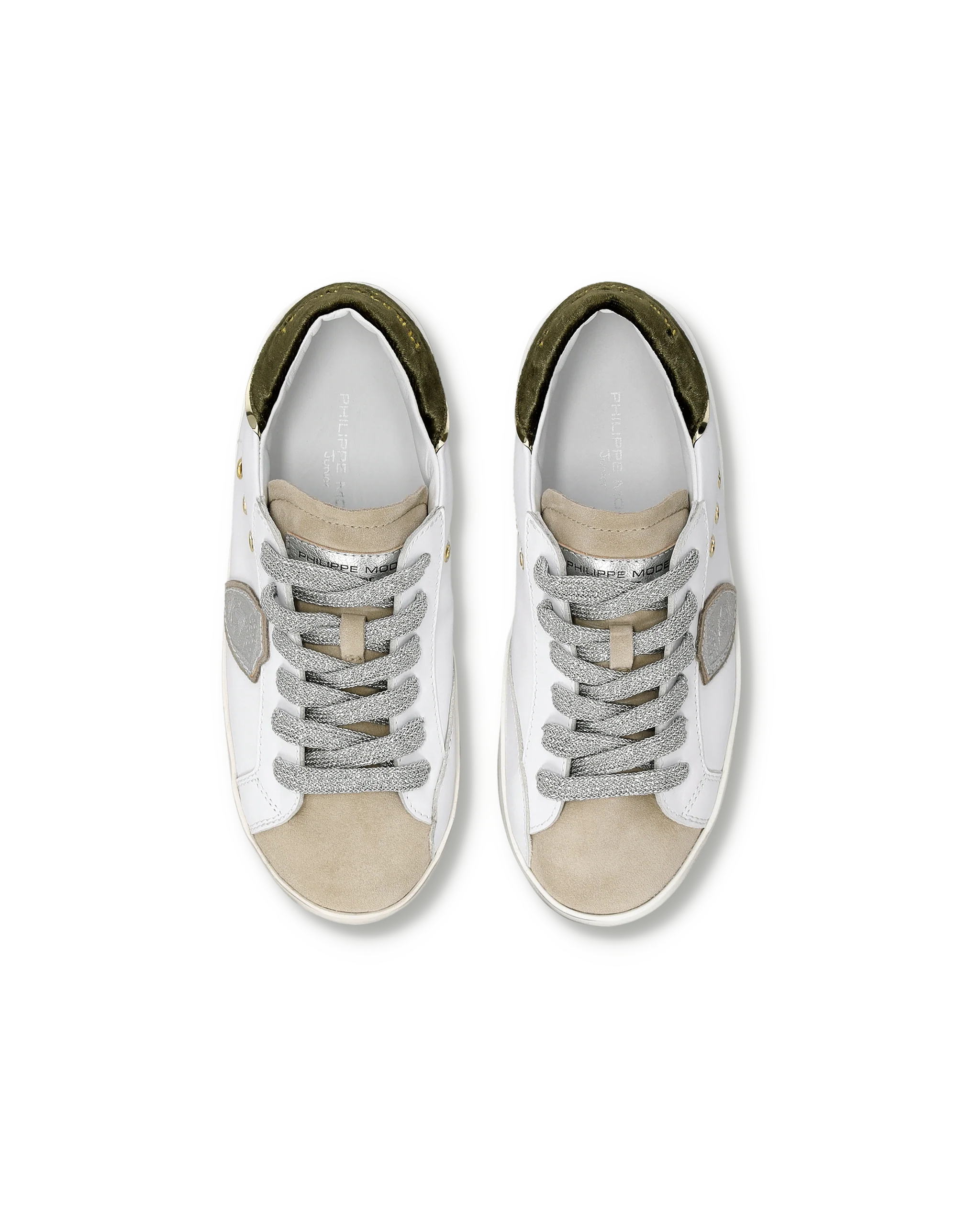 Sneaker Prsx Kids, White Military Green - Image 4