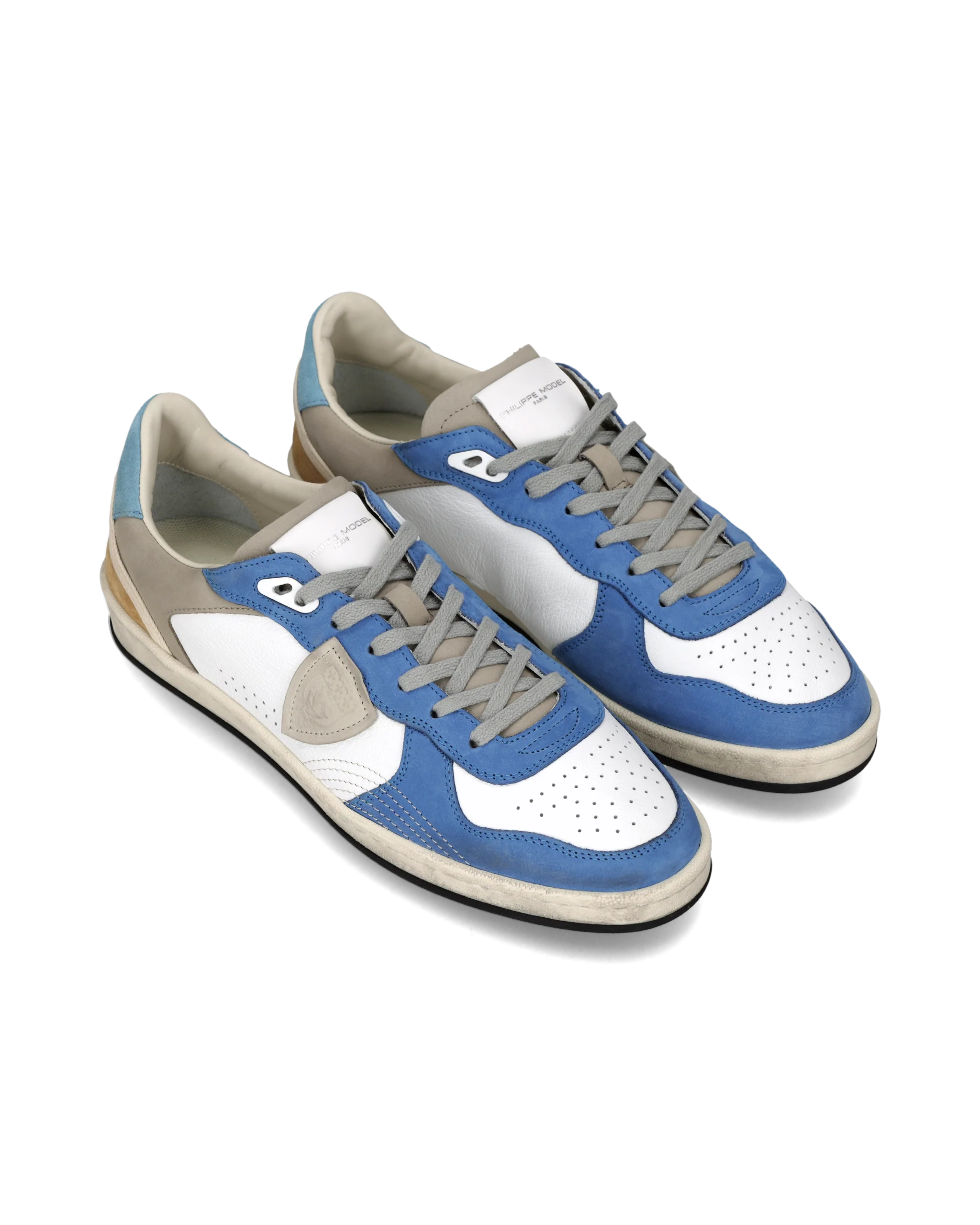 Sneakers Pgal Men, White Blue - Image 2