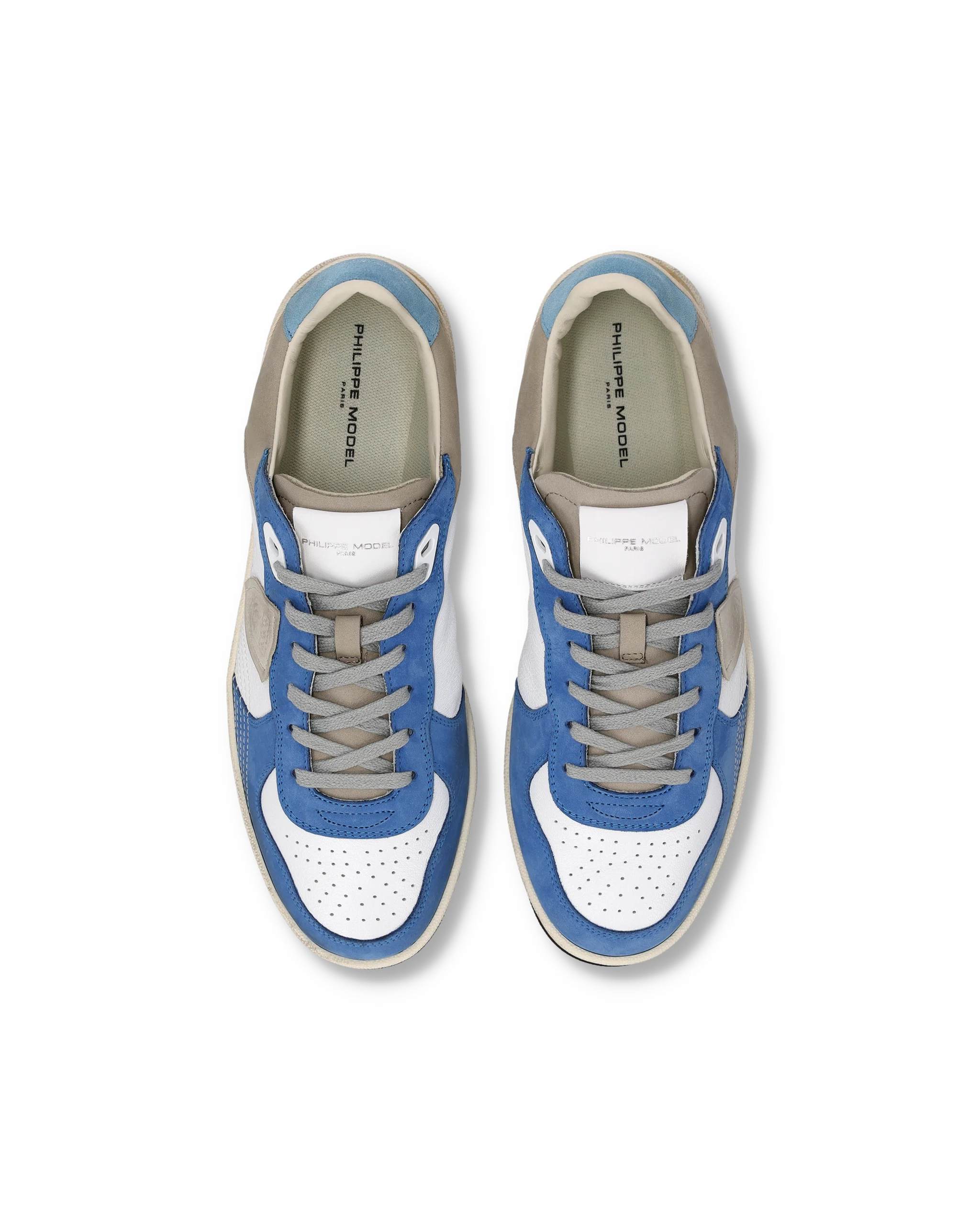 Sneakers Pgal Men, White Blue - Image 4