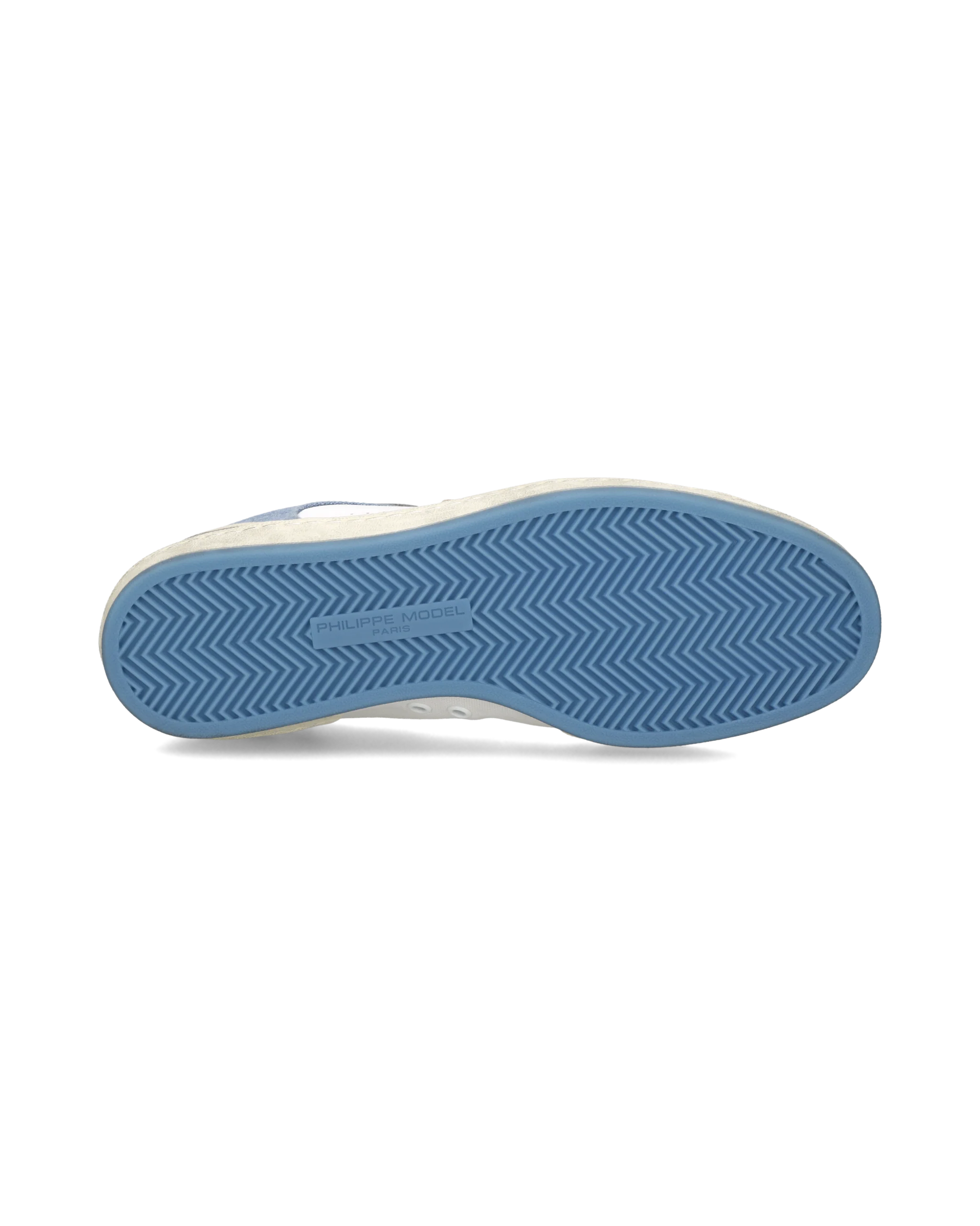 Sneakers Pgal Men, White Light Blue Denim - Image 5