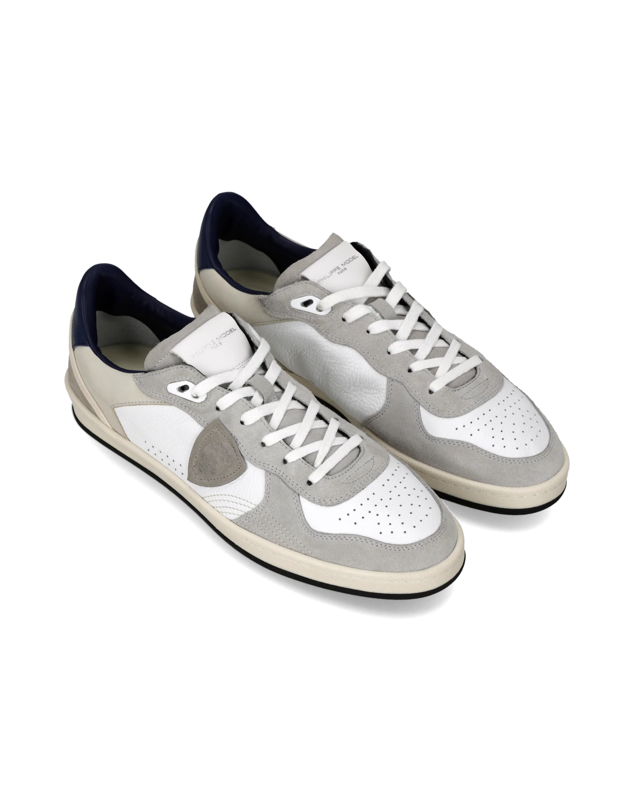 Sneakers Pgal Men, White Grey Blue - Image 2