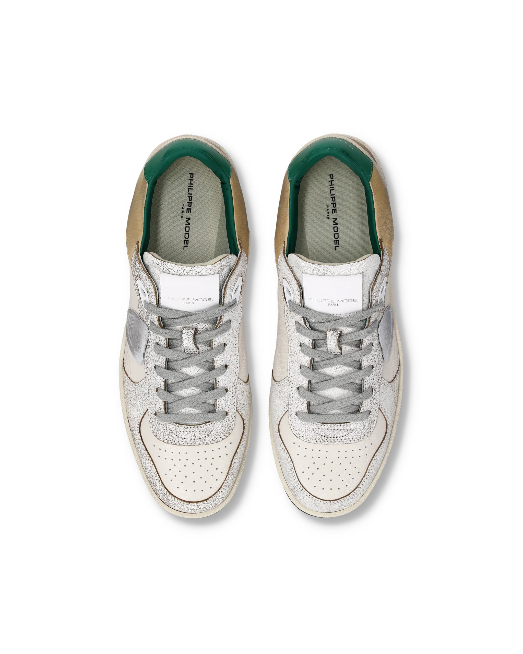 Sneakers Pgal Men, White Green - Image 4