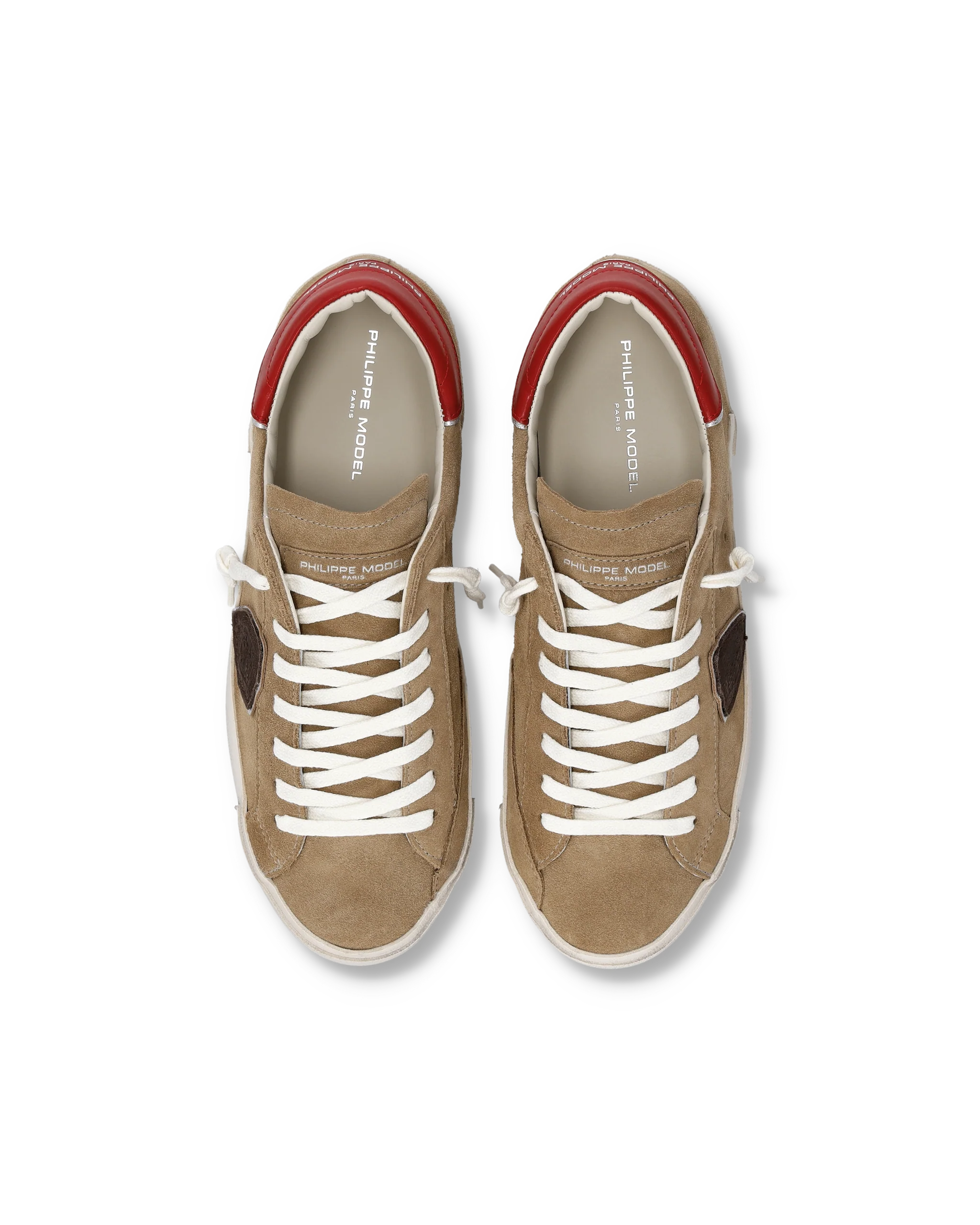 Sneakers Prsx Men, Beige Red - Image 4