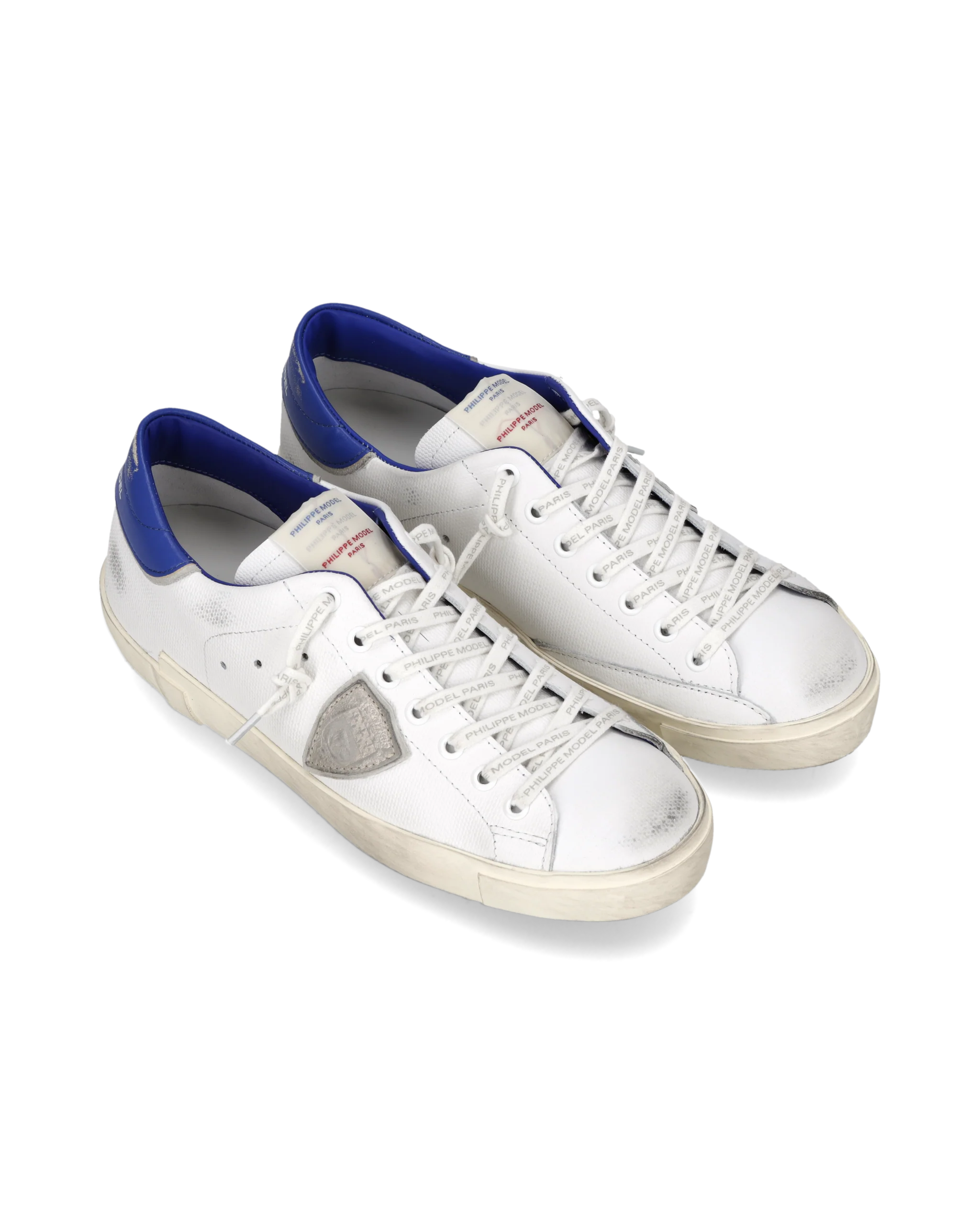 Sneakers Prsx Men with drapeau label, White Bluette - Image 2