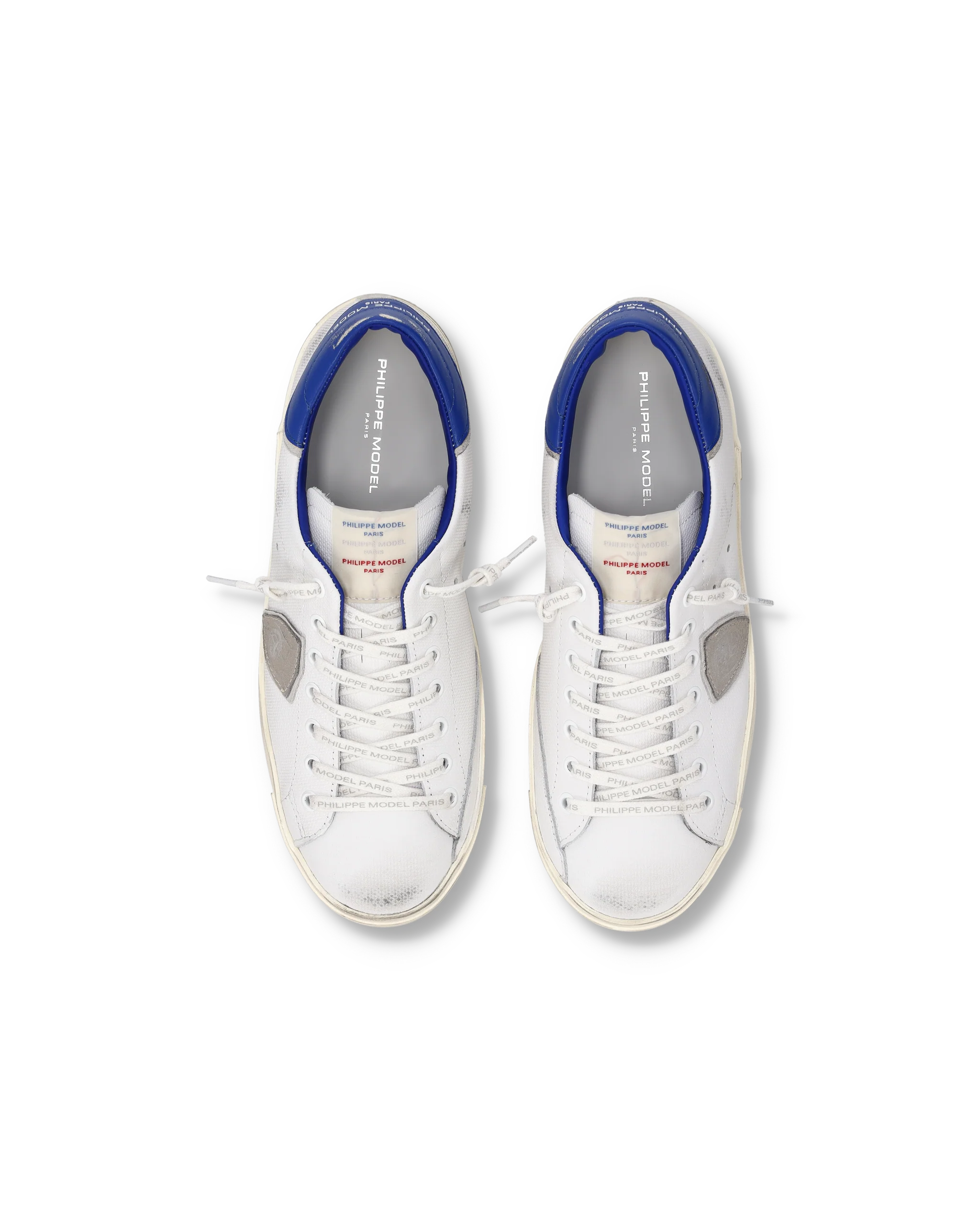 Sneakers Prsx Men with drapeau label, White Bluette - Image 4