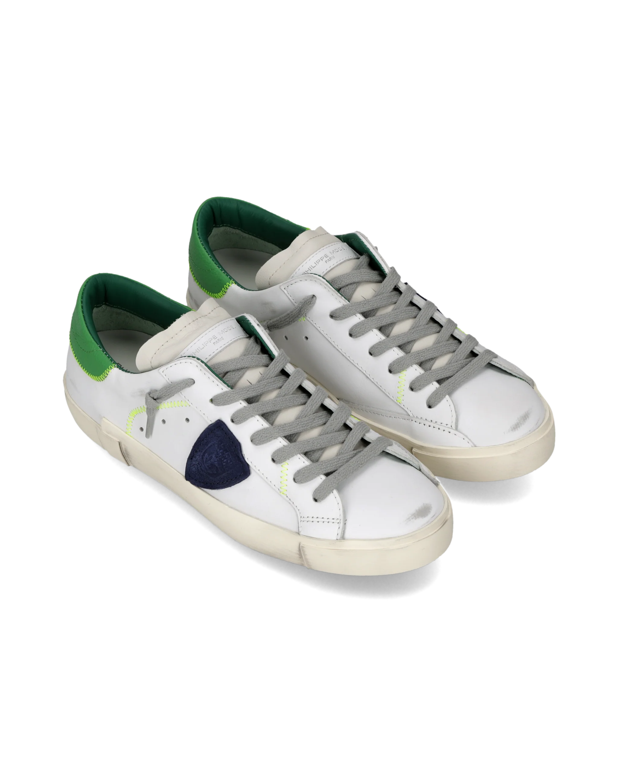 Sneakers Prsx Men, White Green Blue - Image 2