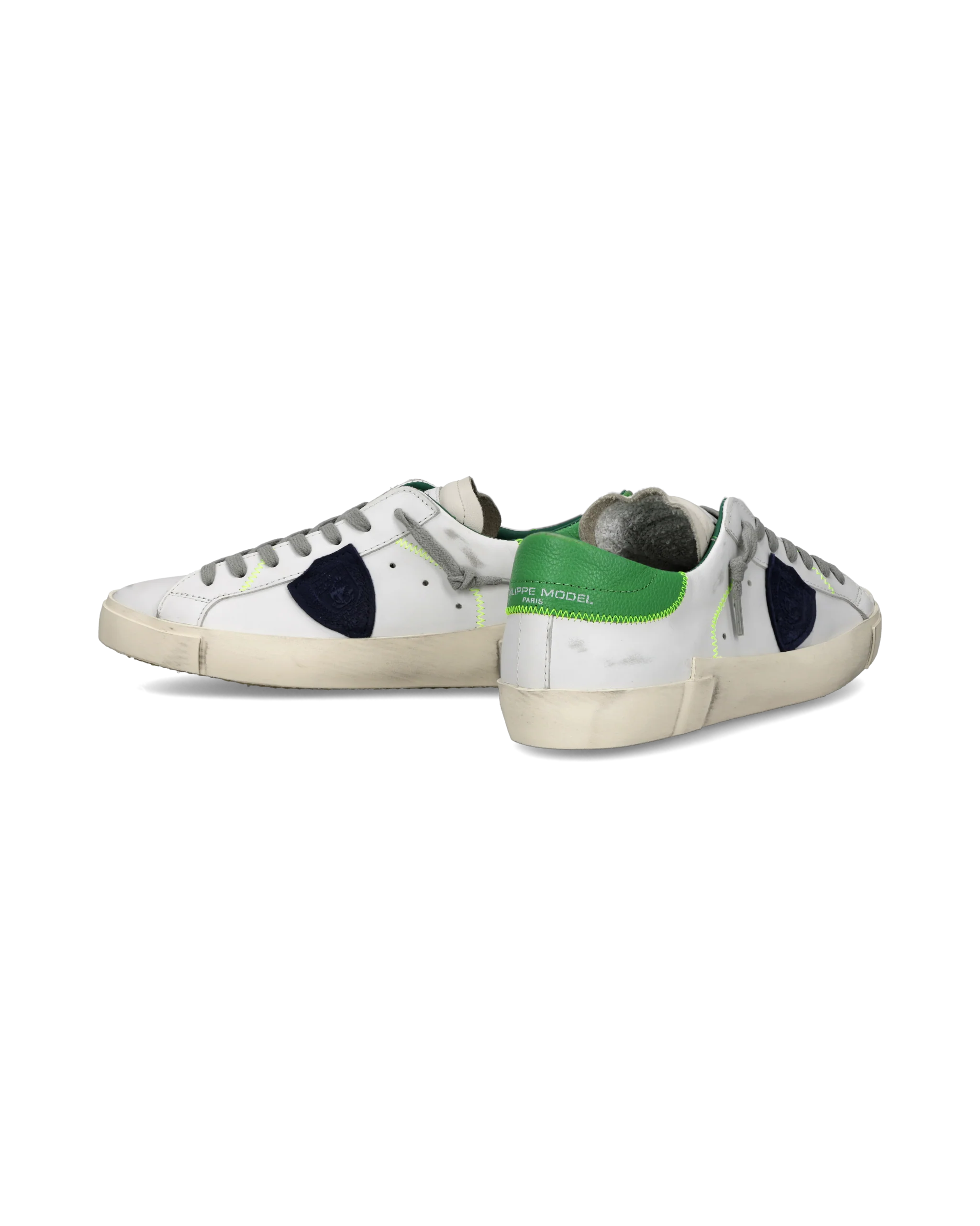 Sneakers Prsx Men, White Green Blue - Image 6
