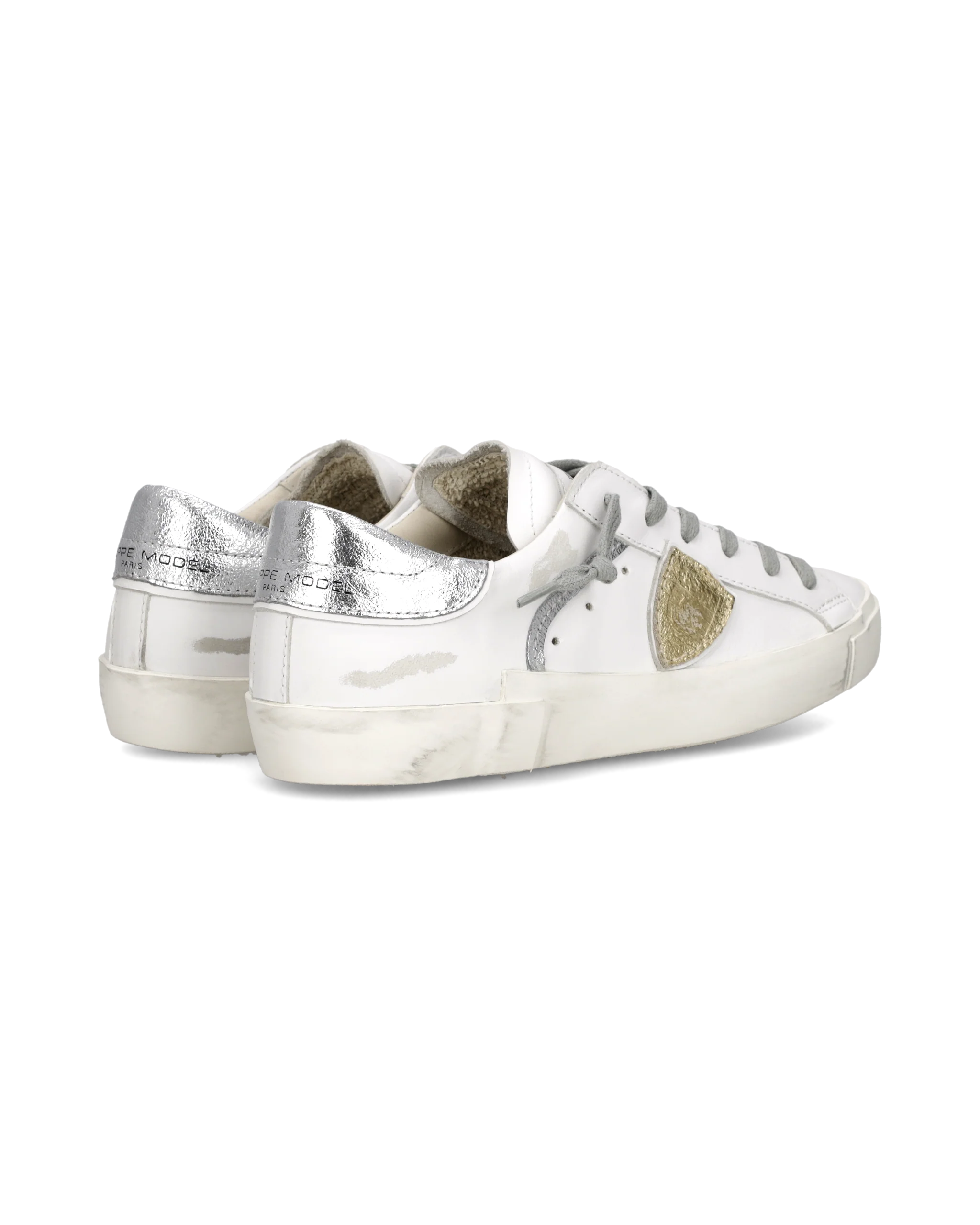Sneakers Prsx Women, White Metallic Silver - Image 3