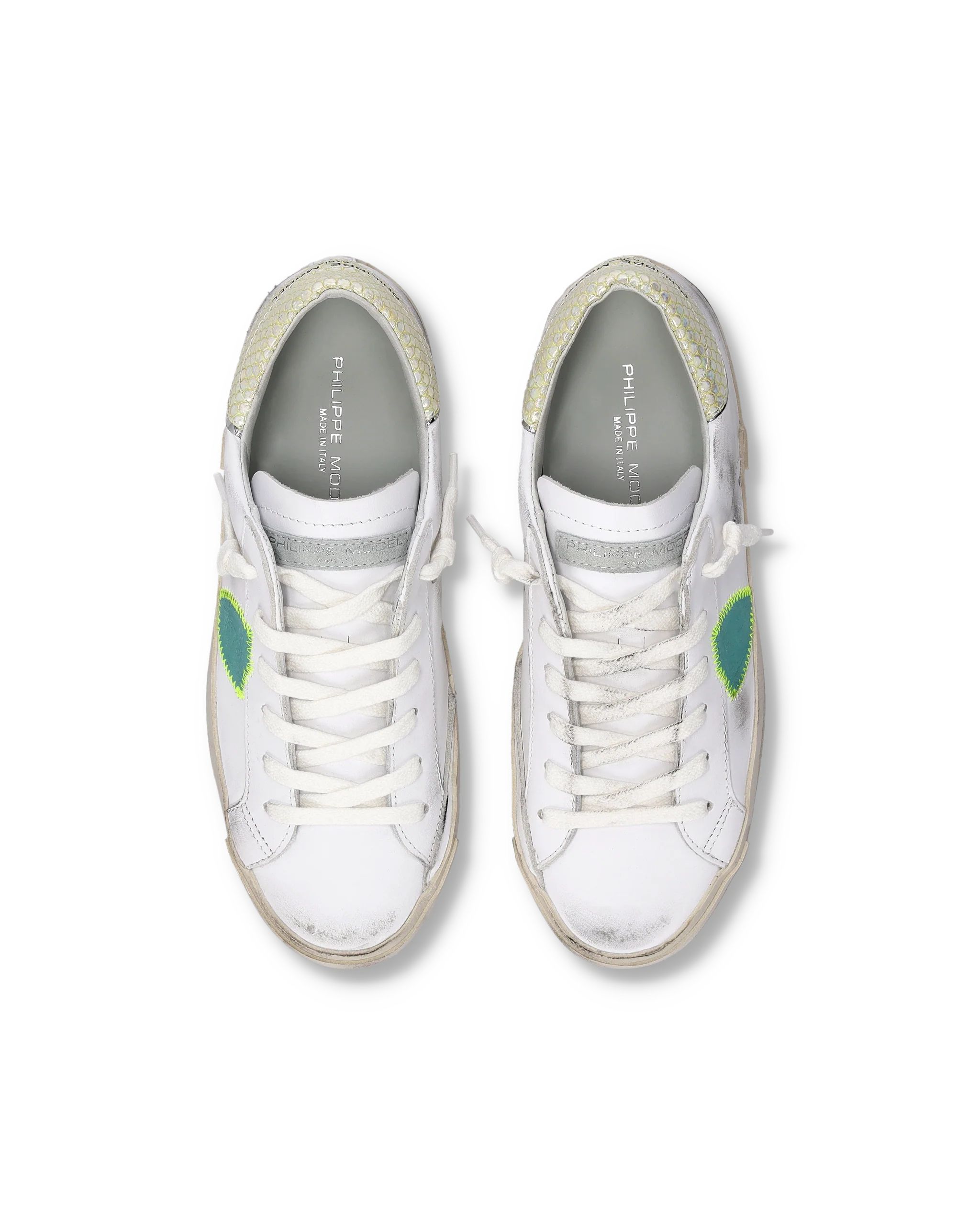 Sneakers Prsx Tennis Women, White Green - Image 4