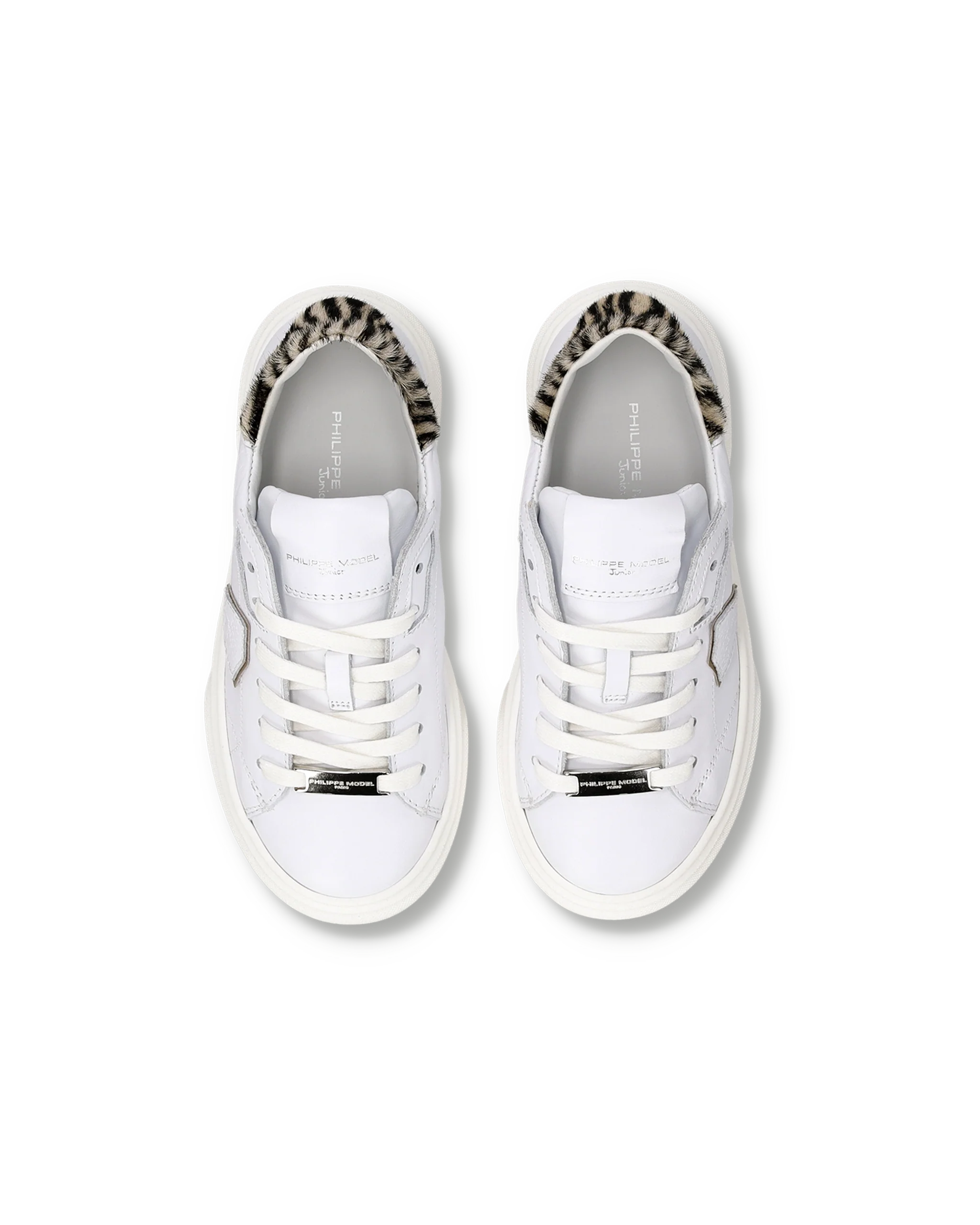 Sneaker Kids Temple, White Animal Print - Image 4
