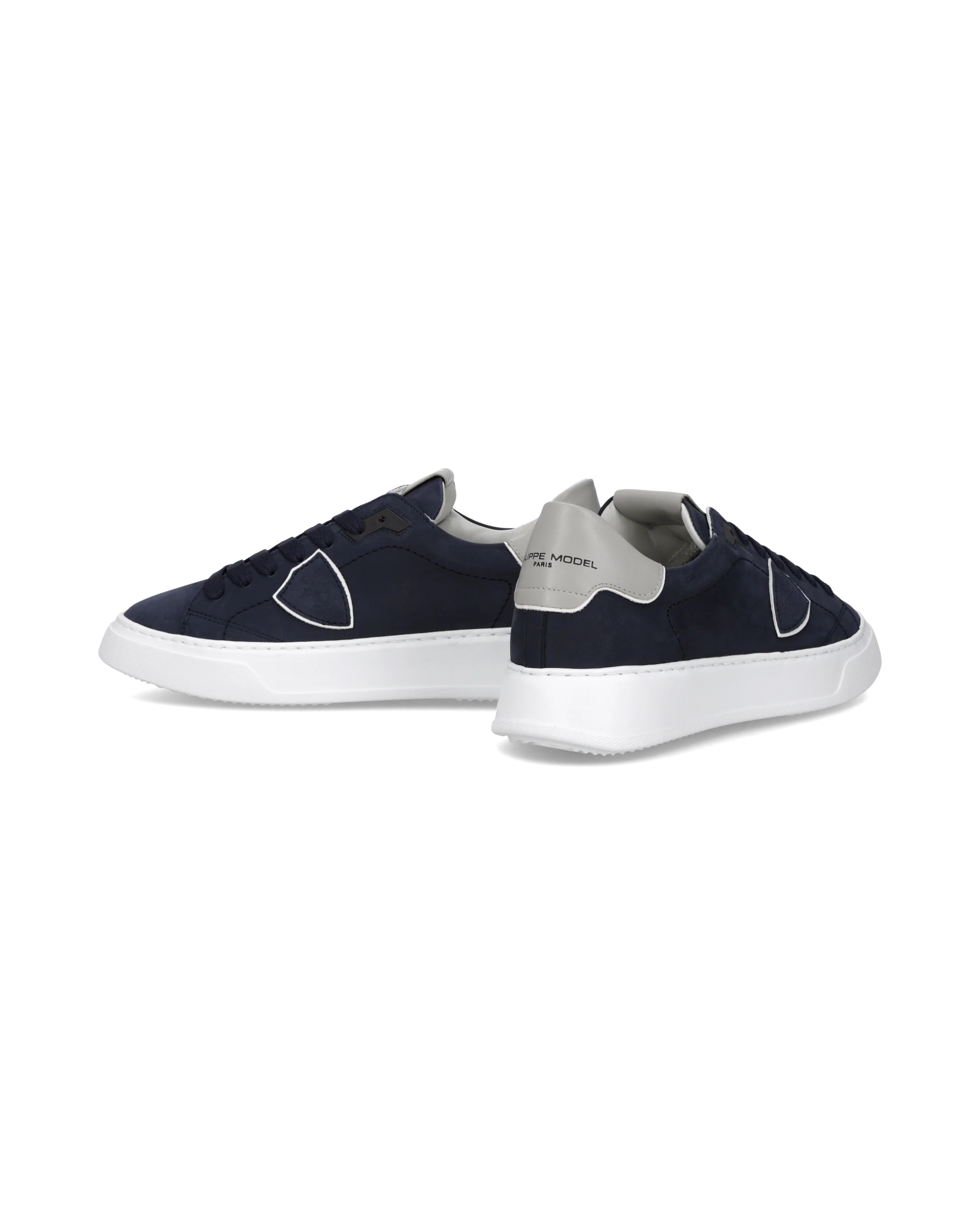 Sneakers Temple Tennis Men, White Blue Grey - Image 6