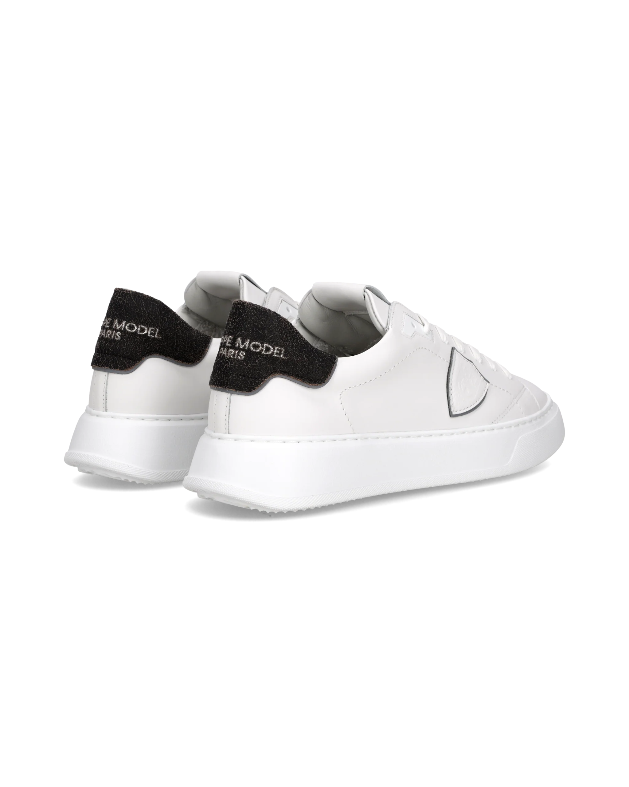 Sneakers Temple Tennis Men, White Black - Image 3