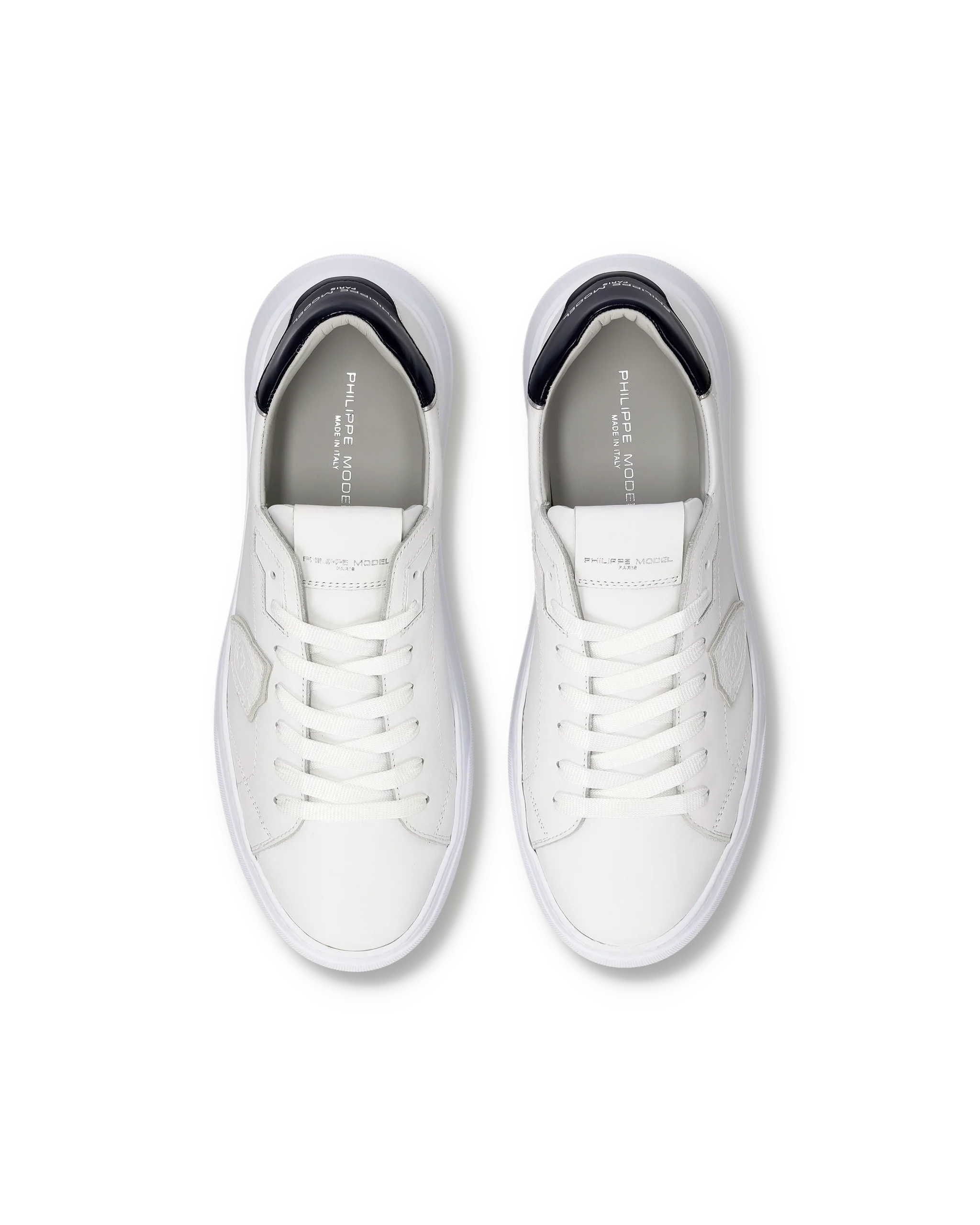 Sneakers Temple Men, White Ocean Blue - Image 4