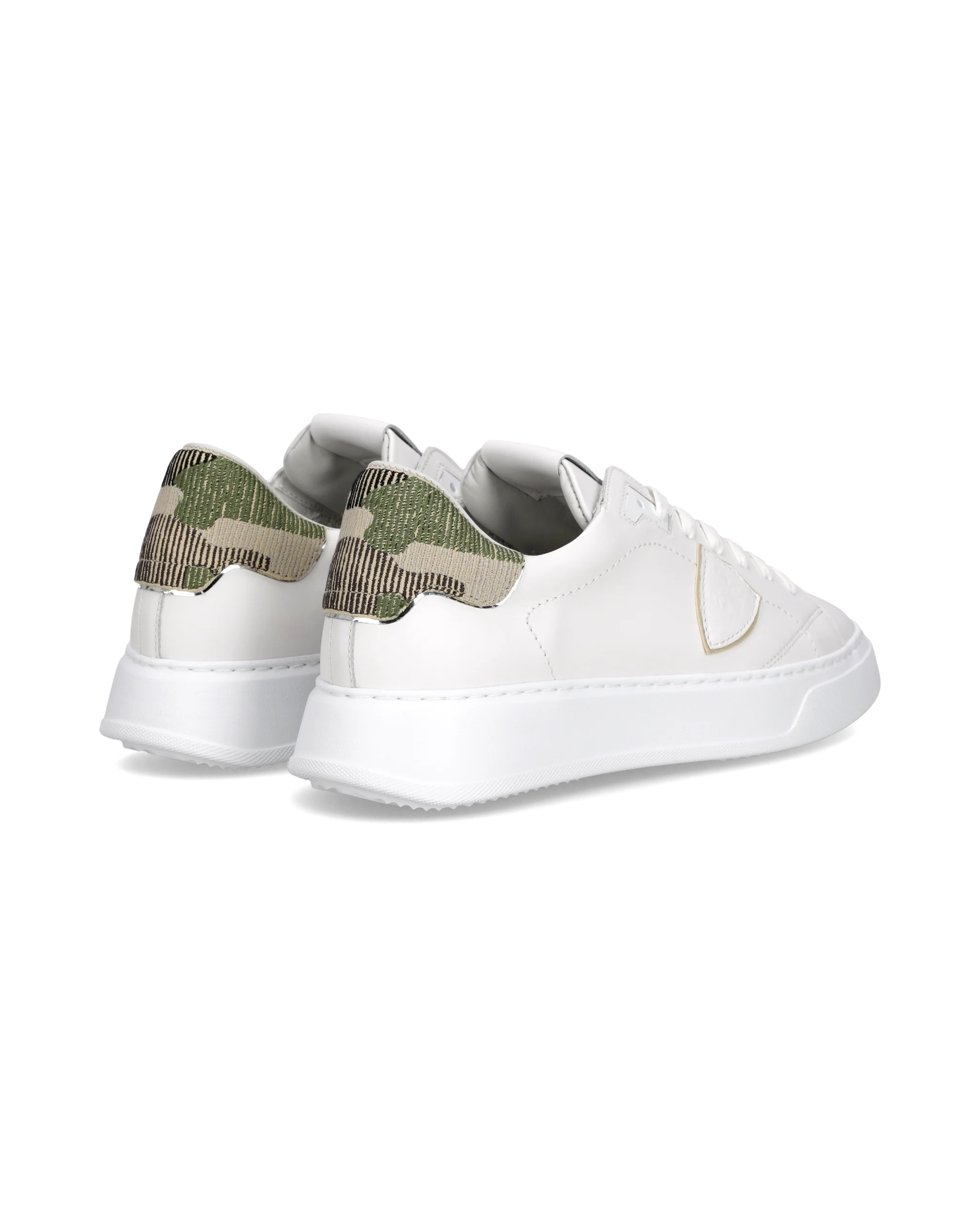 Sneakers Temple Tennis Men, White Green - Image 3