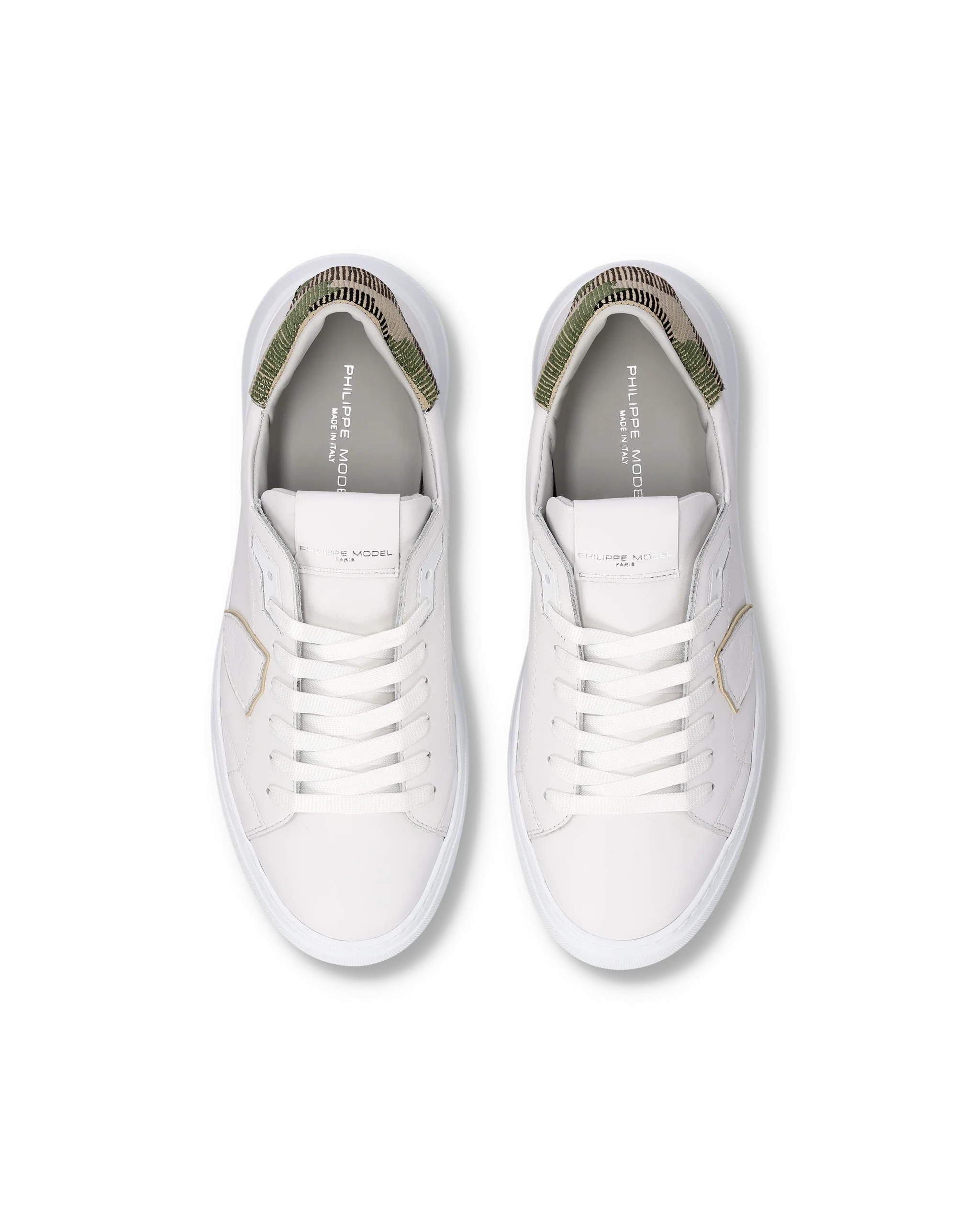 Sneakers Temple Tennis Men, White Green - Image 4