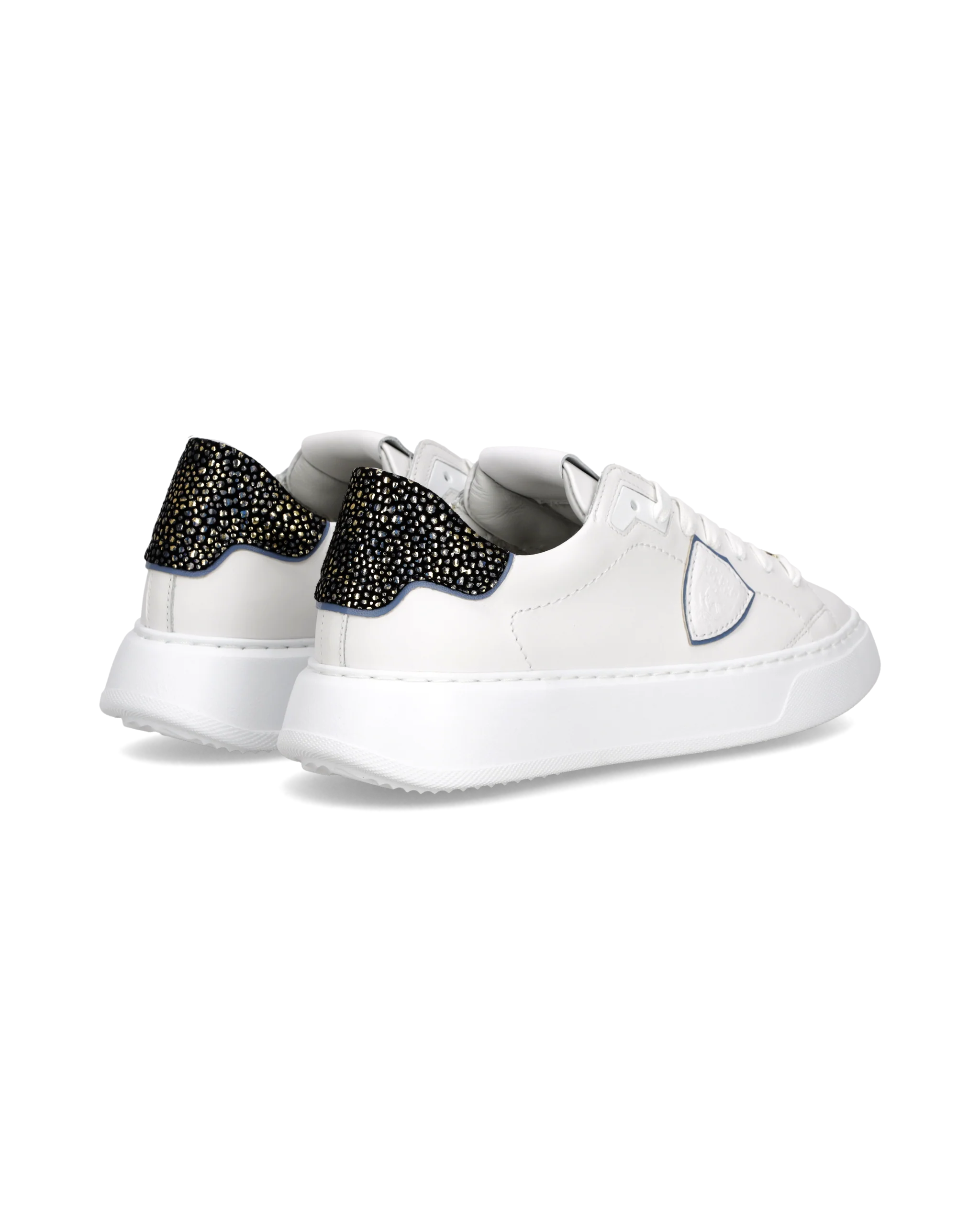 Sneakers Temple Tennis Women, White Black - Image 3