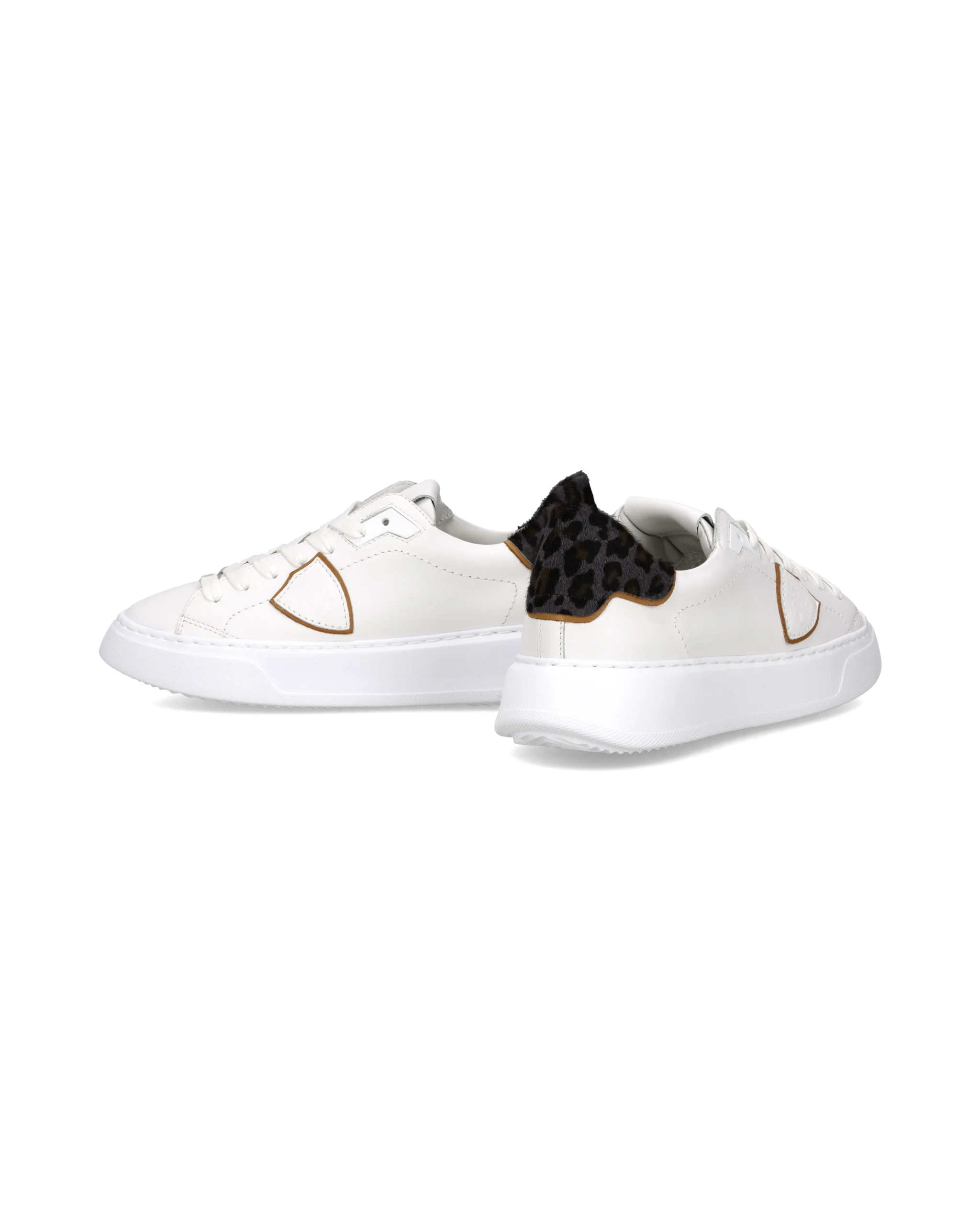 Sneakers Temple Tennis Women, White Blue Animal print - Image 6