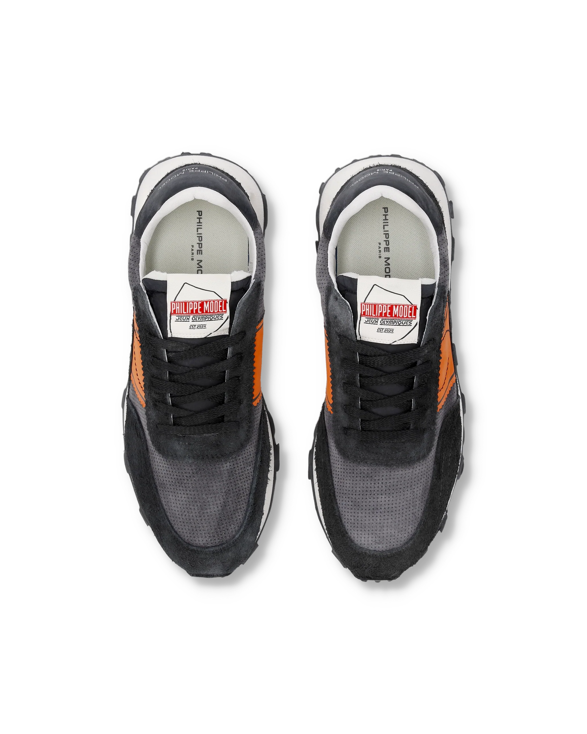 Sneakers Tour Running Men, Orange Black - Image 4
