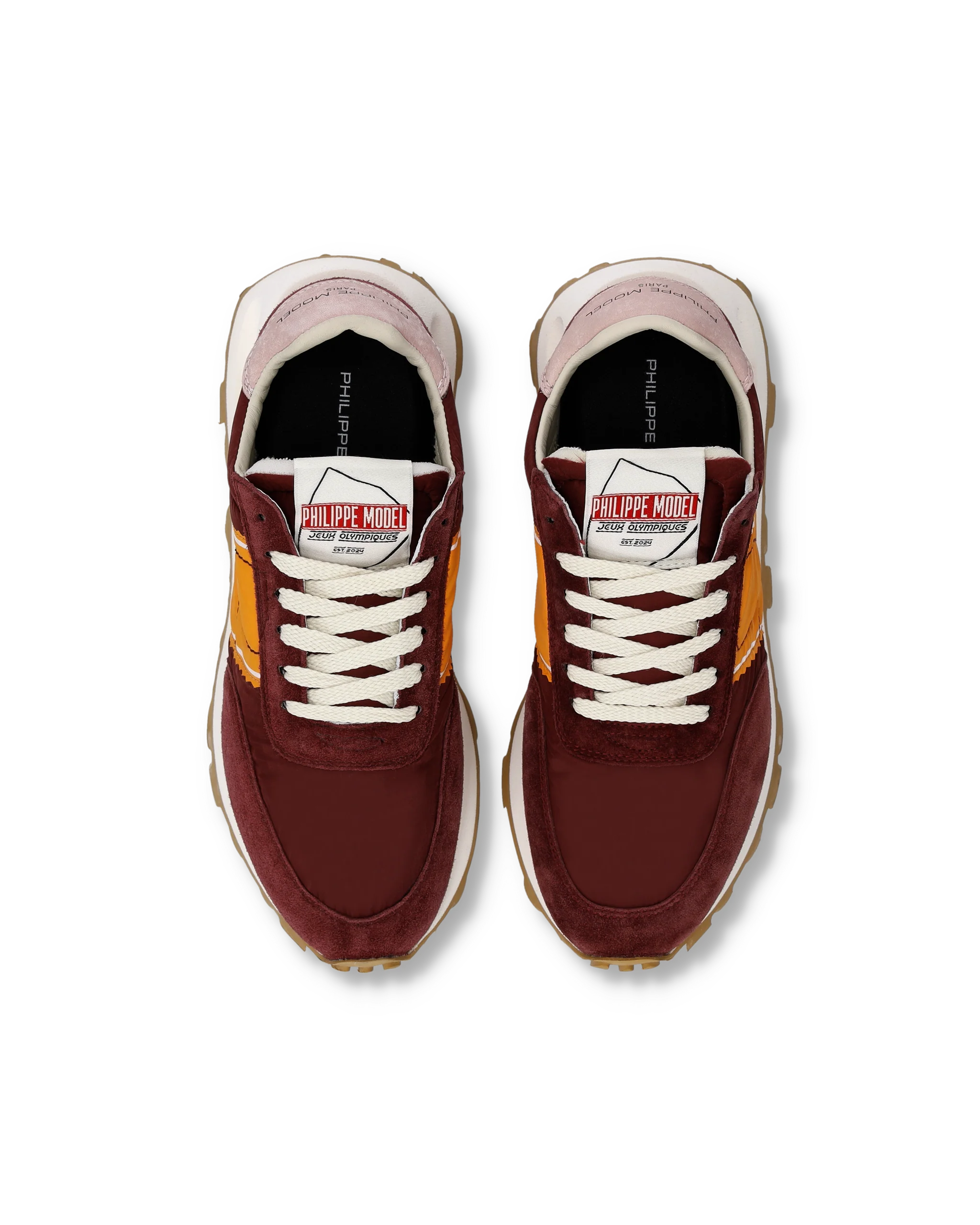 Sneakers Tour Running Women, Burgundy Orange - Image 4