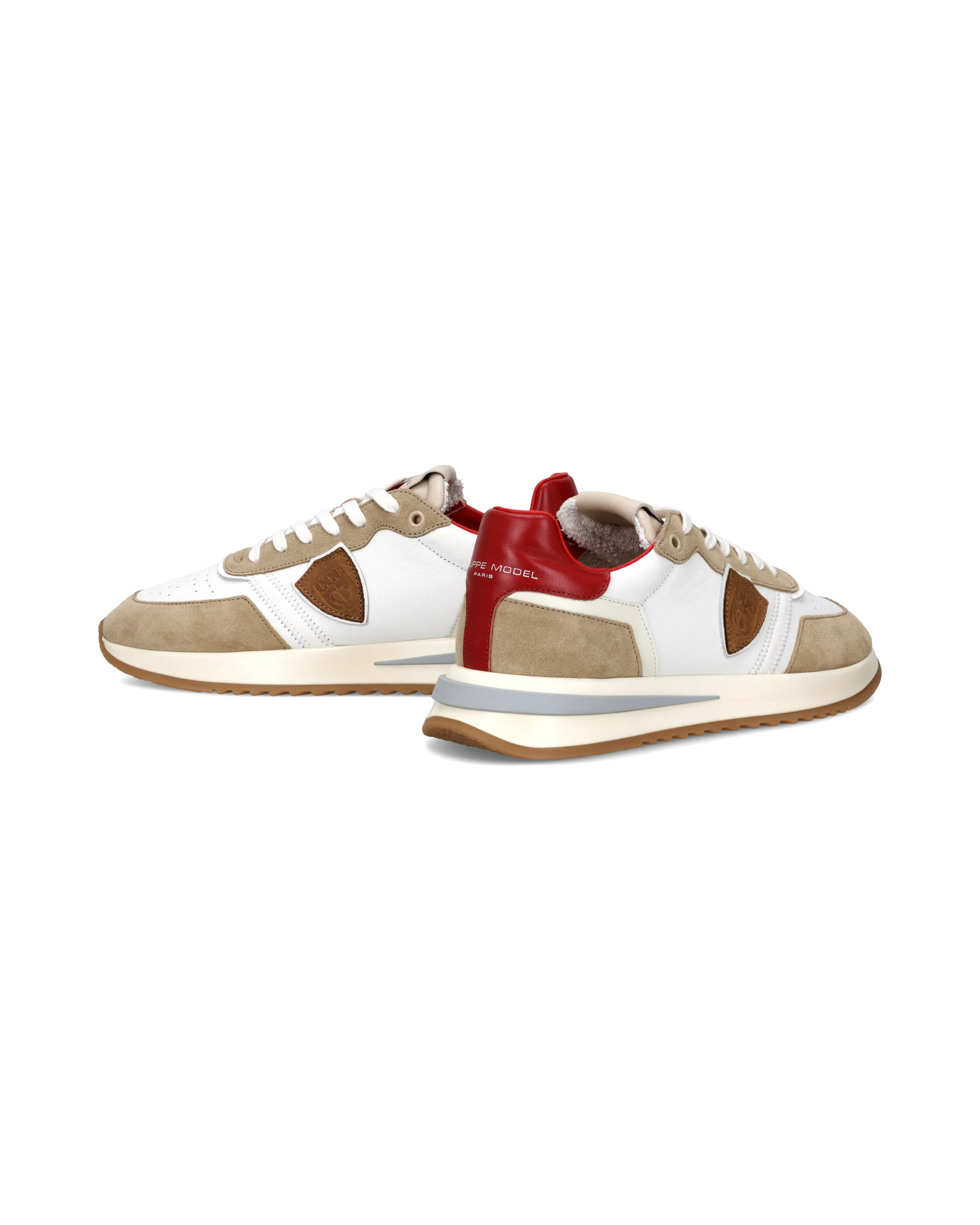 Sneakers Tropez 2.1 Men, White Red Beige - Image 6