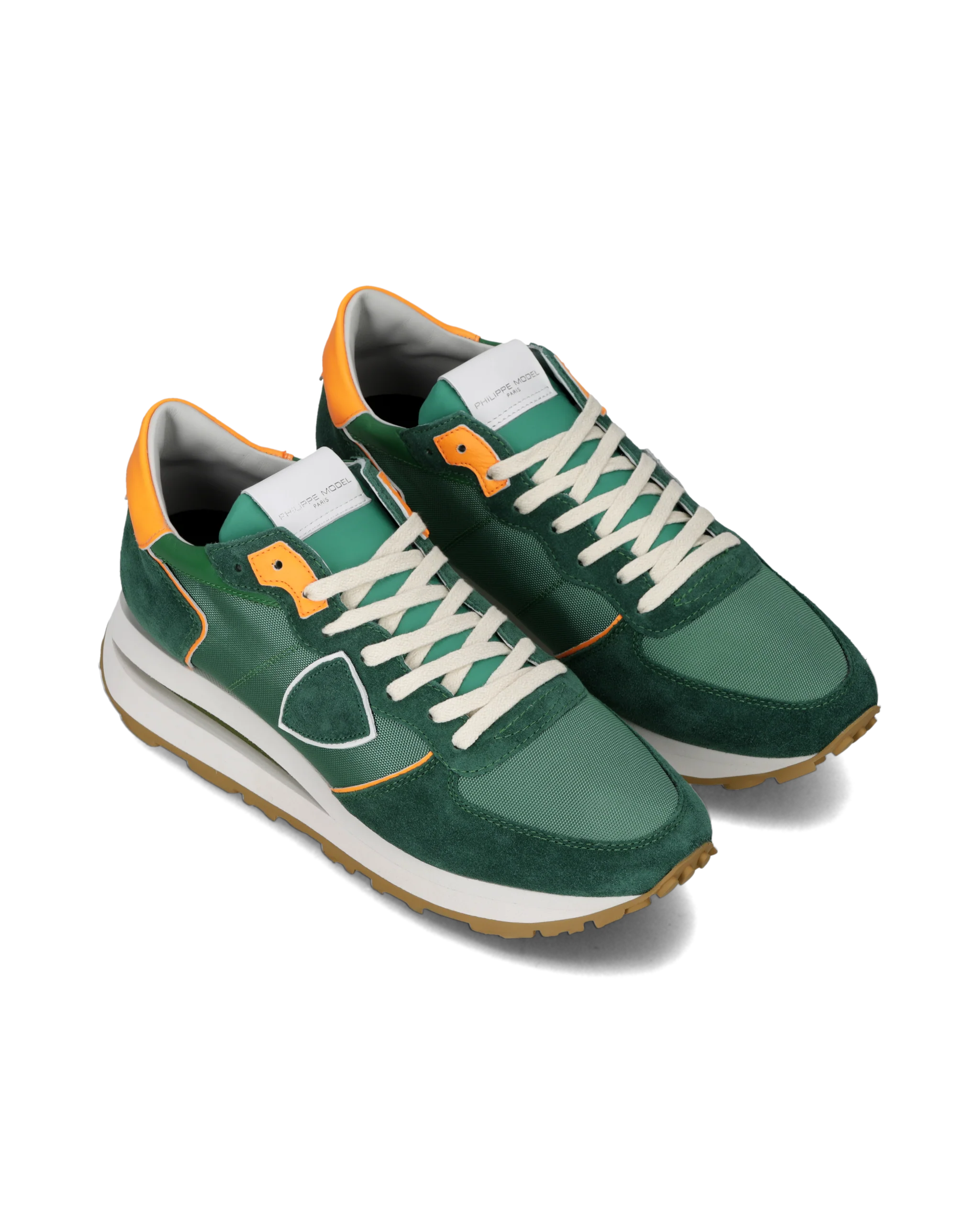 Sneakers Tropez Haute Running Men, Green Orange - Image 2
