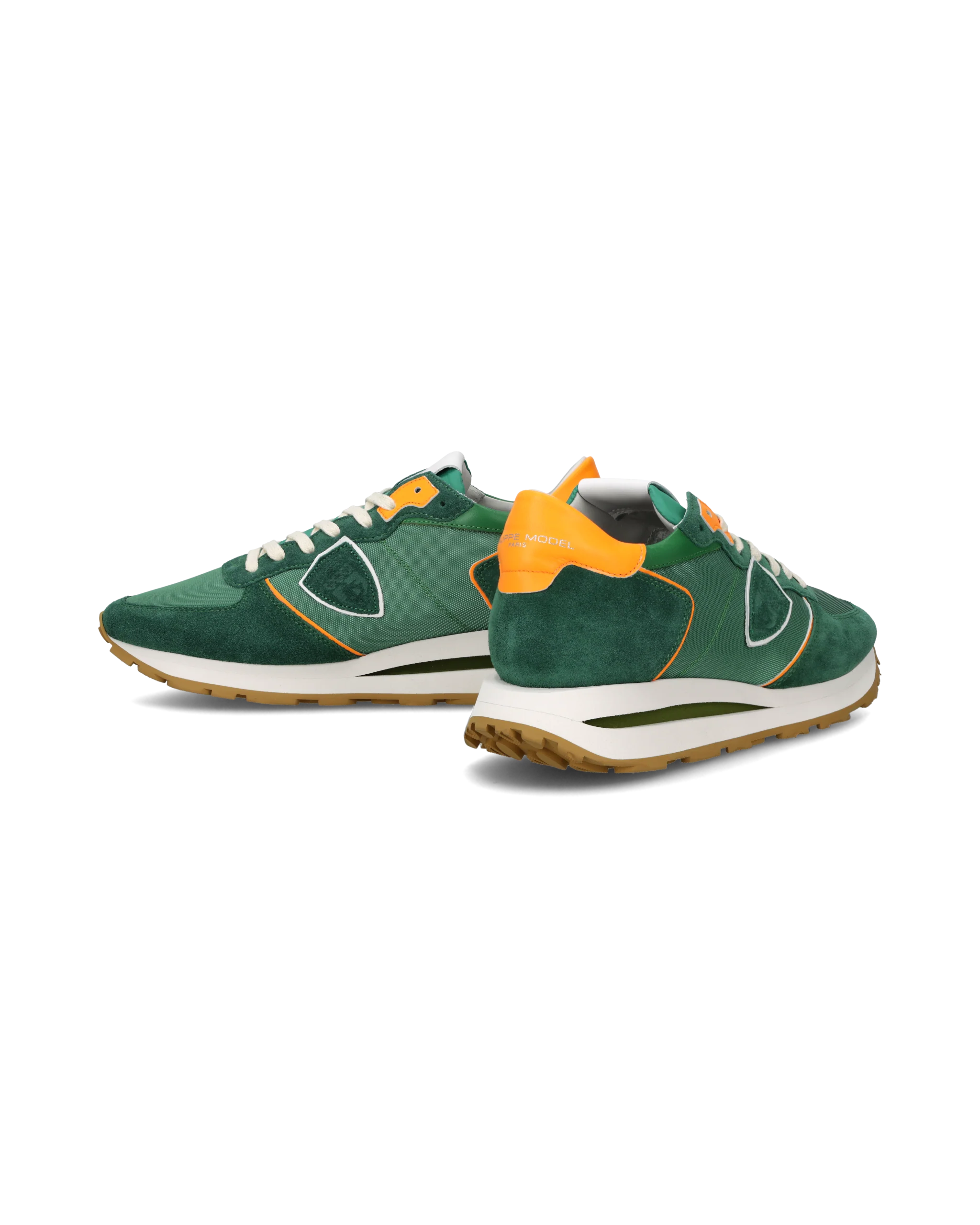 Sneakers Tropez Haute Running Men, Green Orange - Image 6
