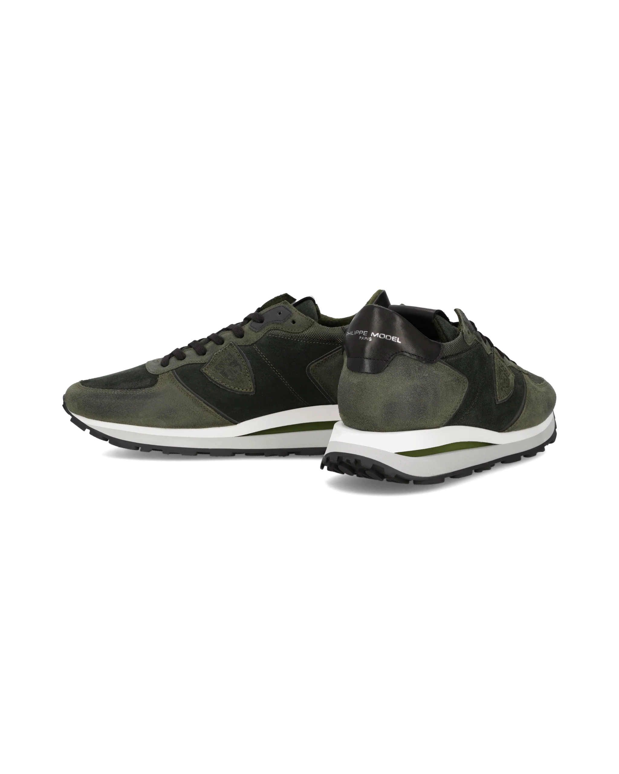 Sneakers Tropez Haute Running Men, Military Green White - Image 6