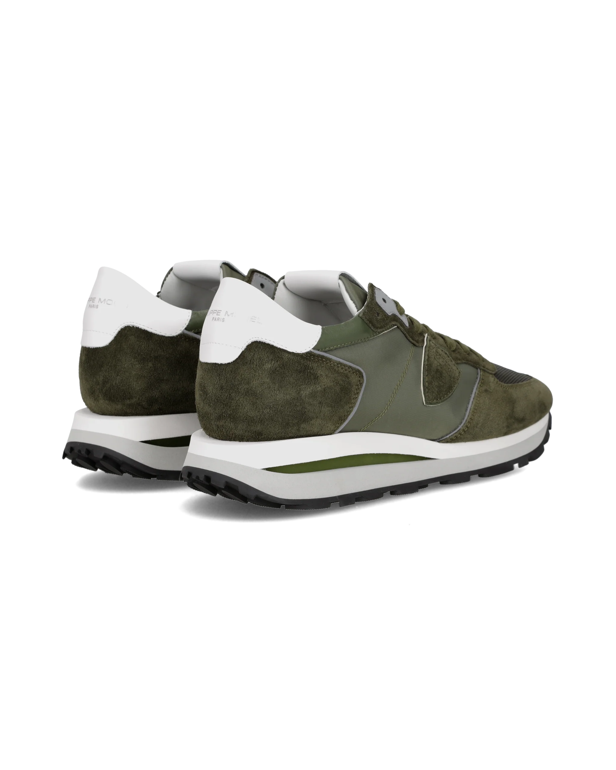 Sneakers Tropez Haute Running Men, Military Green White - Image 3