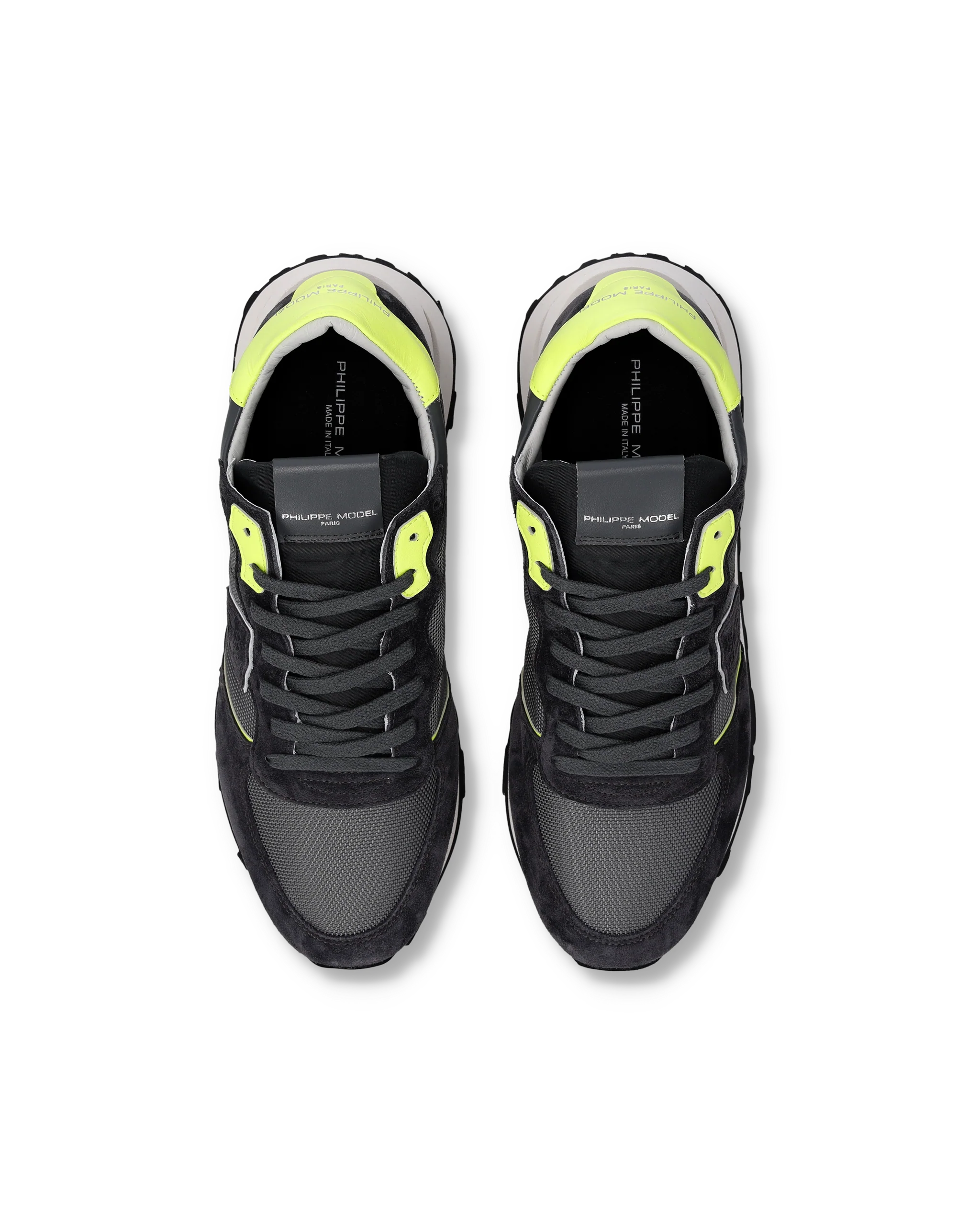 Sneakers Tropez Haute Running Men, Grey Yellow - Image 4