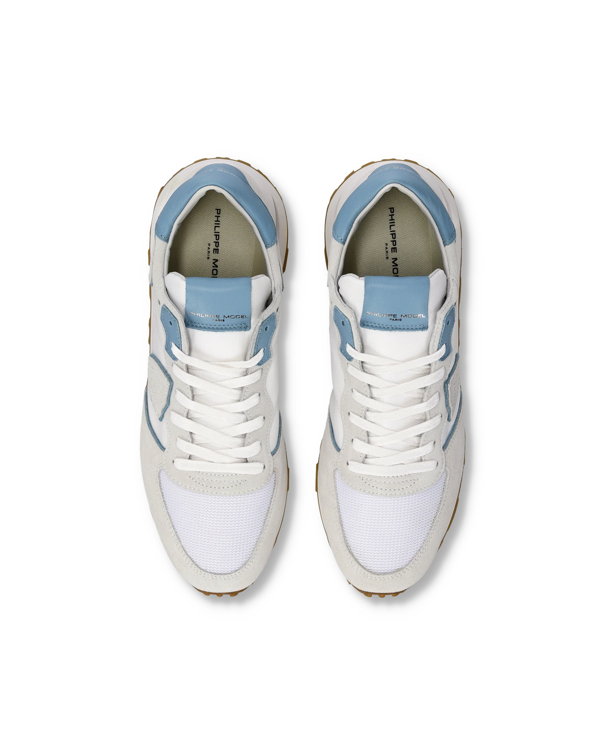 Sneakers Tropez Haute Men, White Avio Grey - Image 4