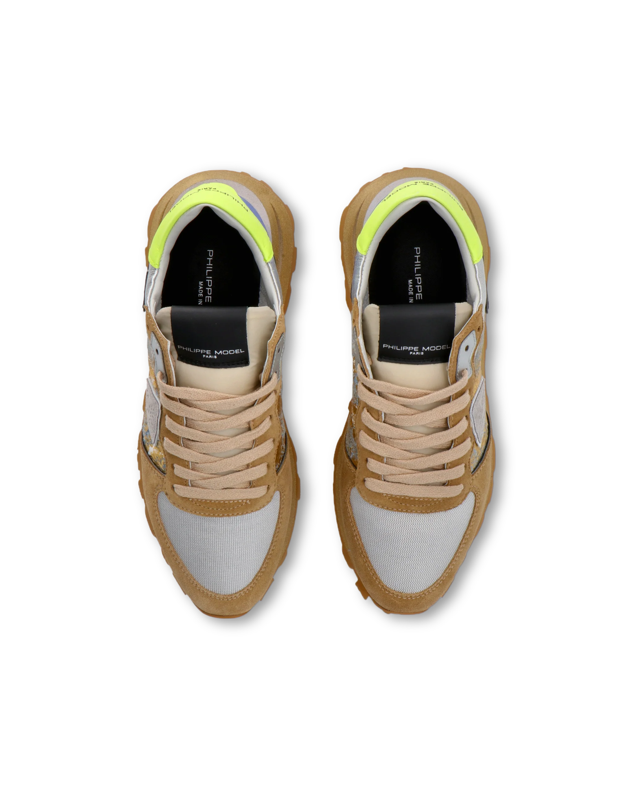 Sneakers Tropez Haute Running Women, Beige Blue - Image 4