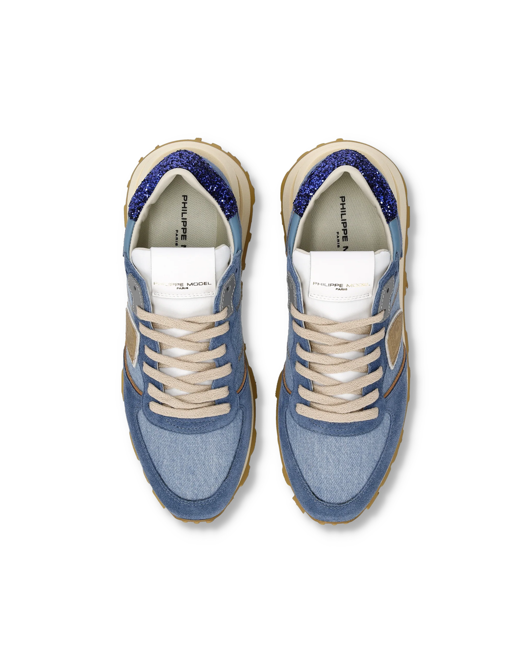 Sneakers Tropez Haute Women, Blue Denim - Image 4