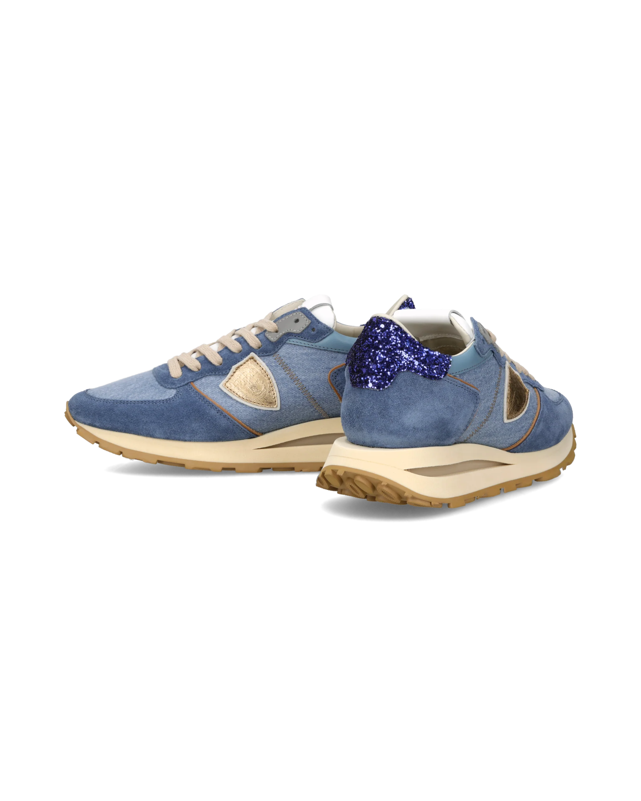 Sneakers Tropez Haute Women, Blue Denim - Image 6