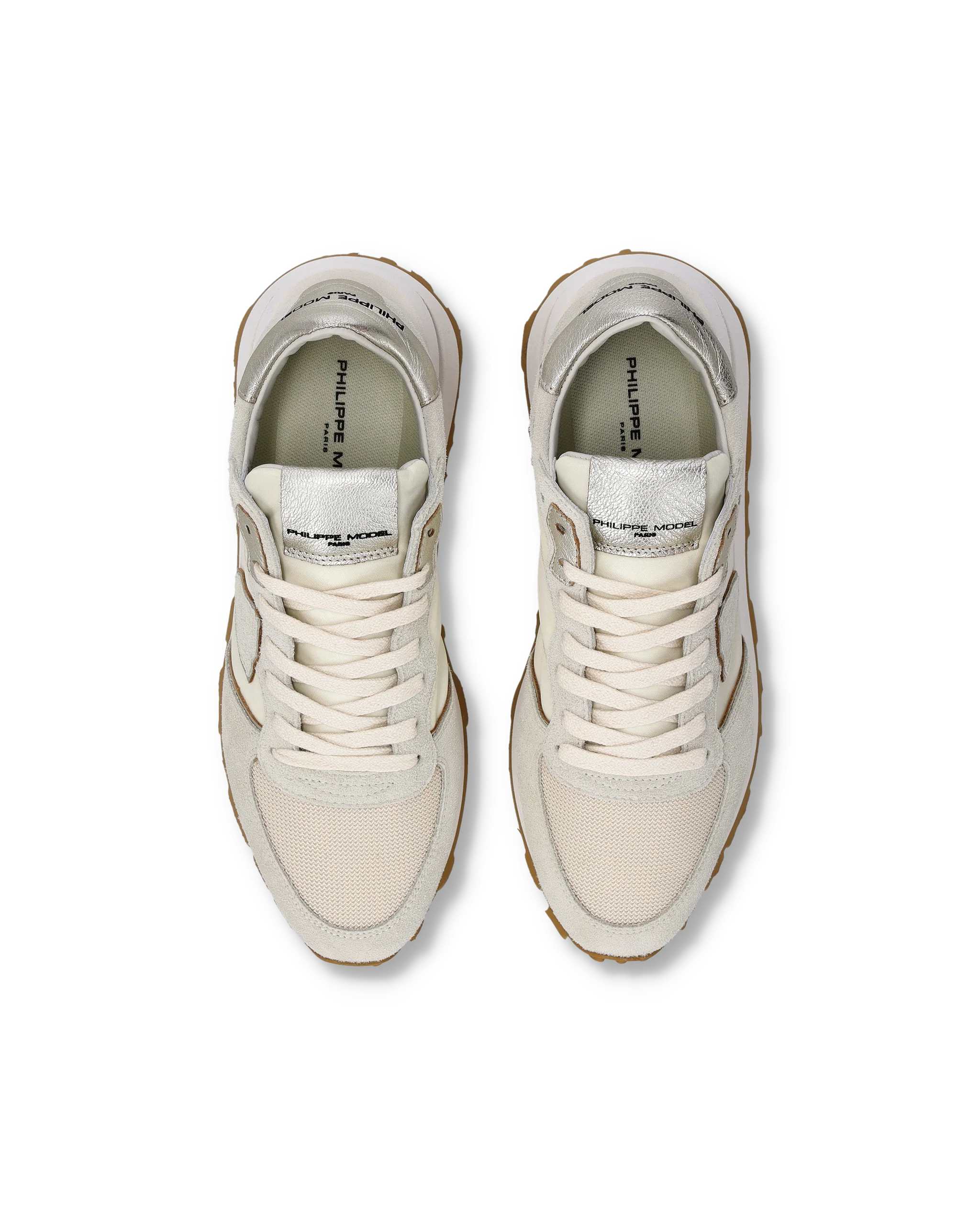 Sneakers Tropez Haute Women with metallic details, Butter - Image 4