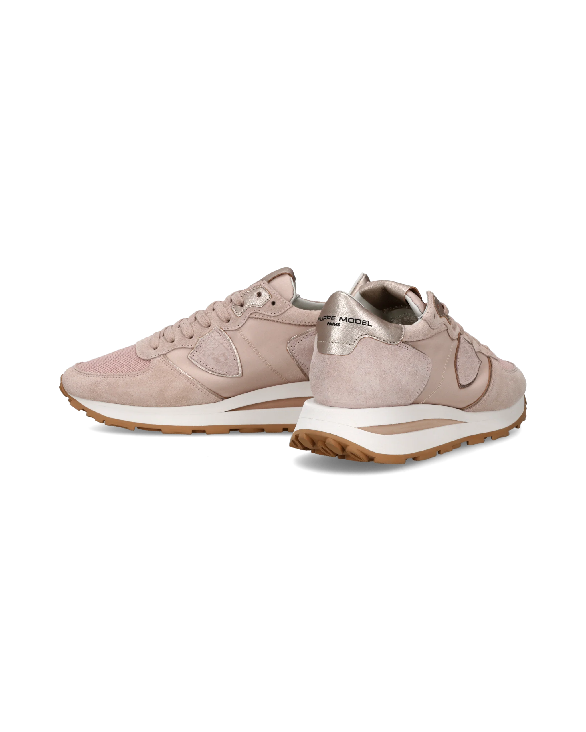 Sneakers Tropez Haute Women with metallic details, Nude - Image 6